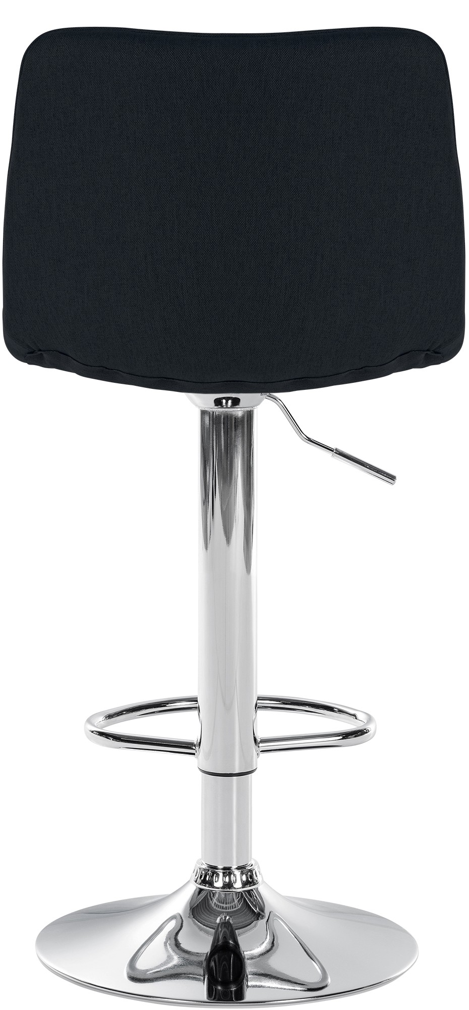 Tabouret de bar Lex en Tissu Pied trompette en Métal