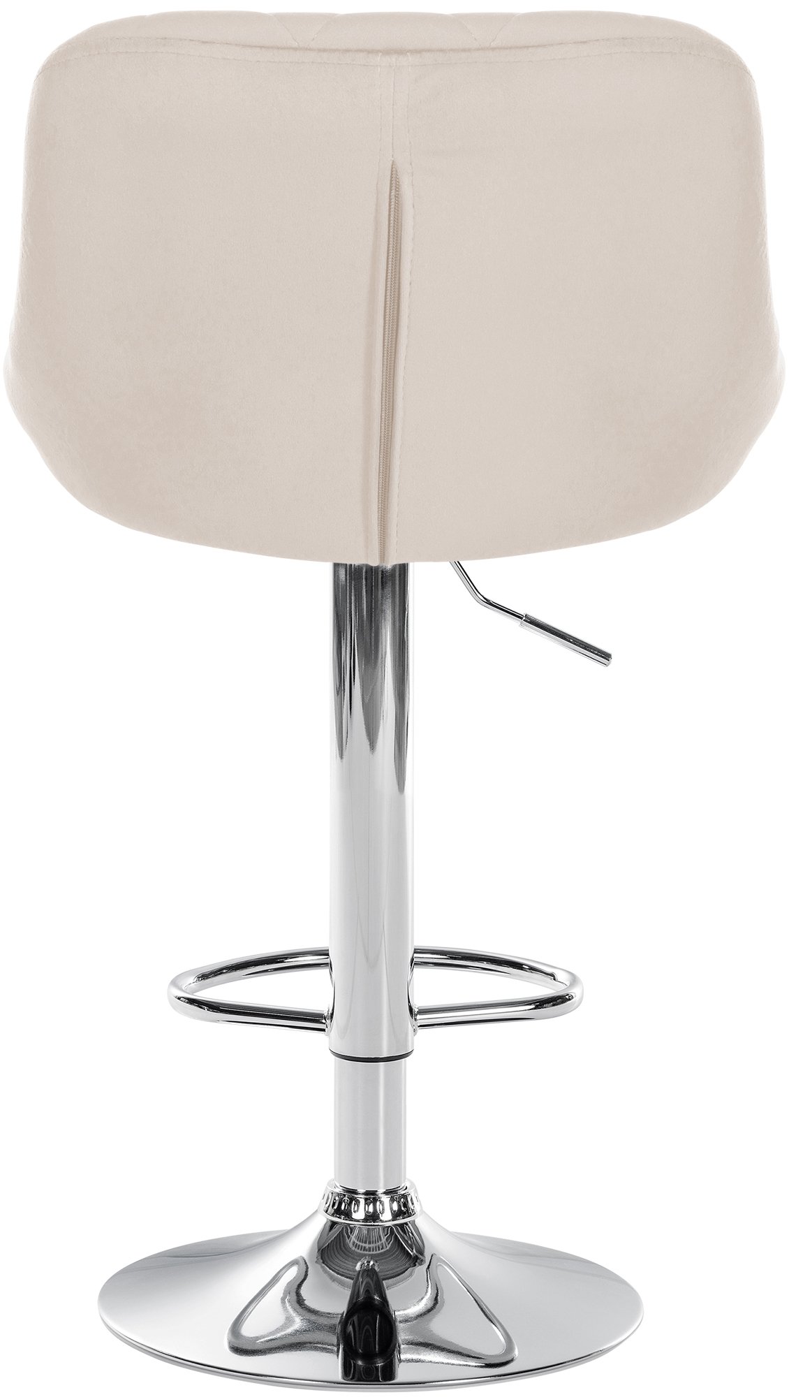 Tabouret de bar Lazio en velours avec pied en métal