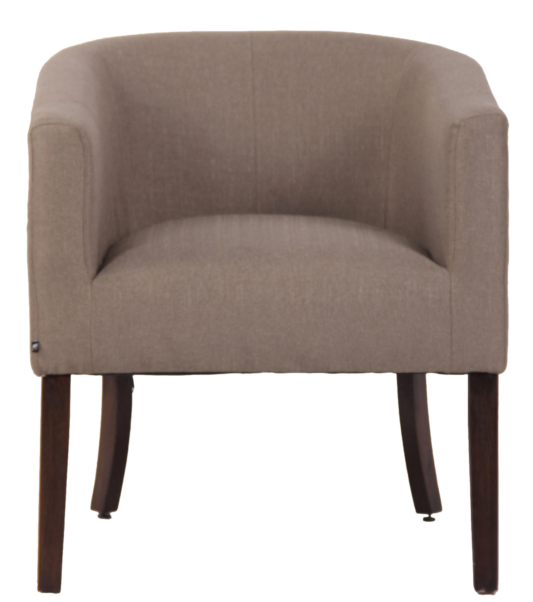 Fauteuil design et confortable Nemea en Tissu avec Pieds en Bois de caoutchouc