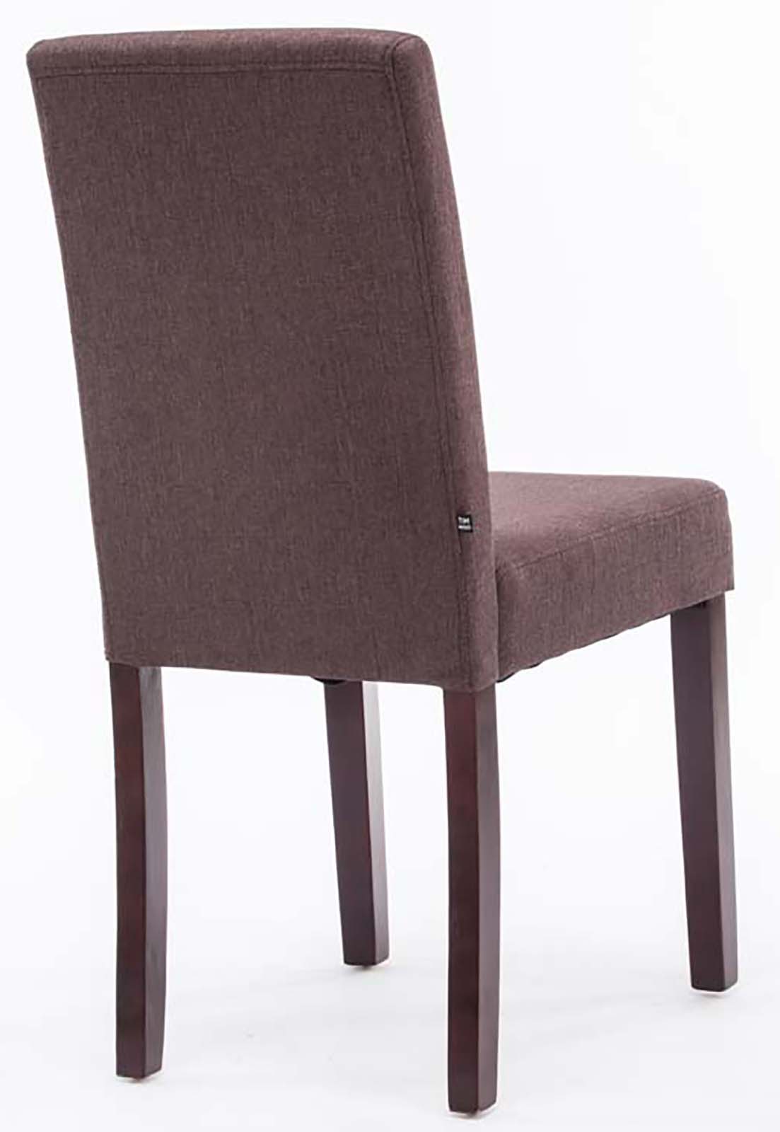 Lot de 2 Chaises de salle à manger Ina Tissu avec pieds en Bois