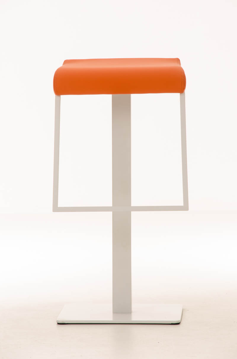 Tabouret de bar Lameng W78 en Similicuir pied en métal