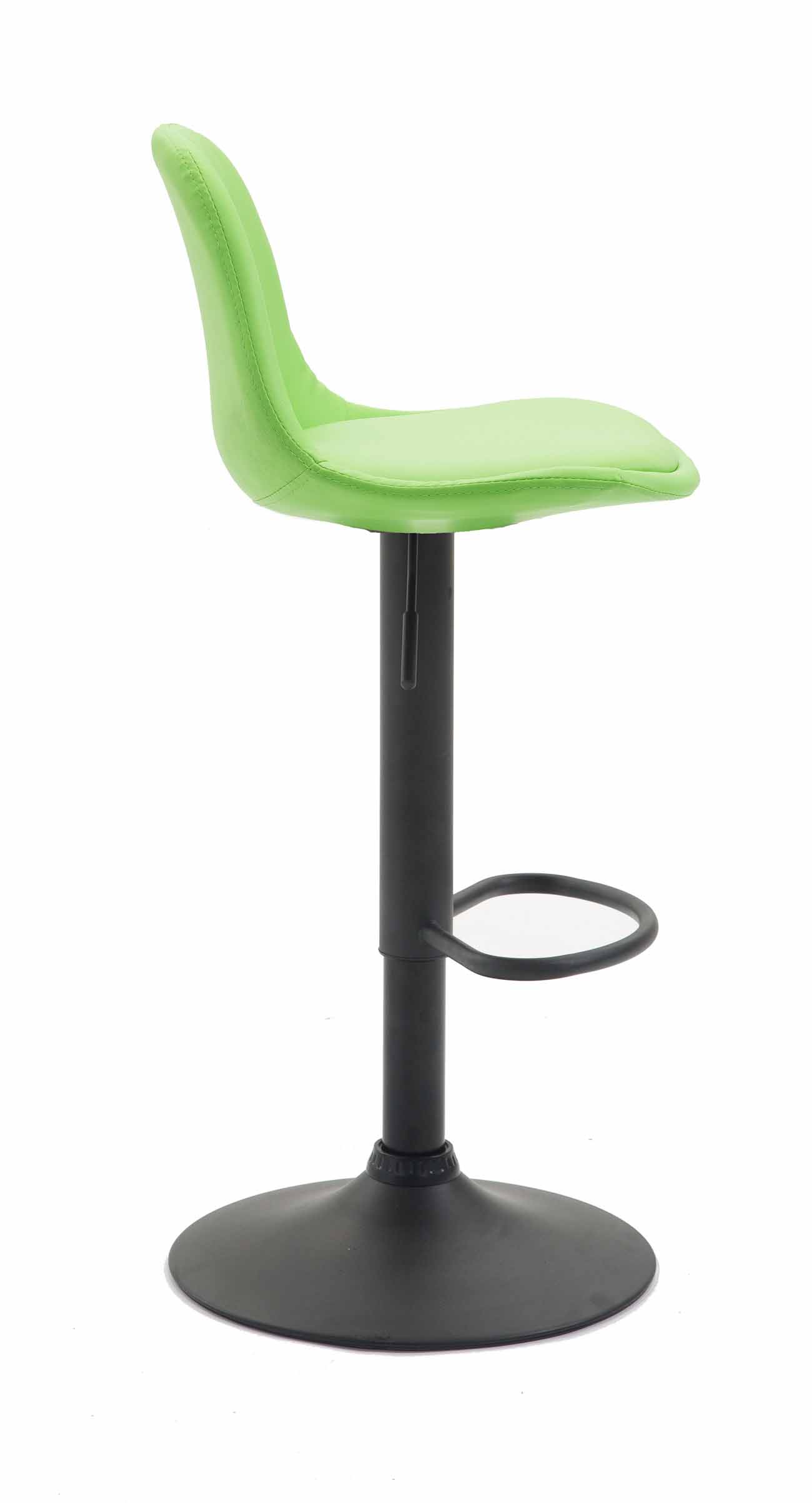 Tabouret de bar  Kiel assise et dossier rembourrés similicuir