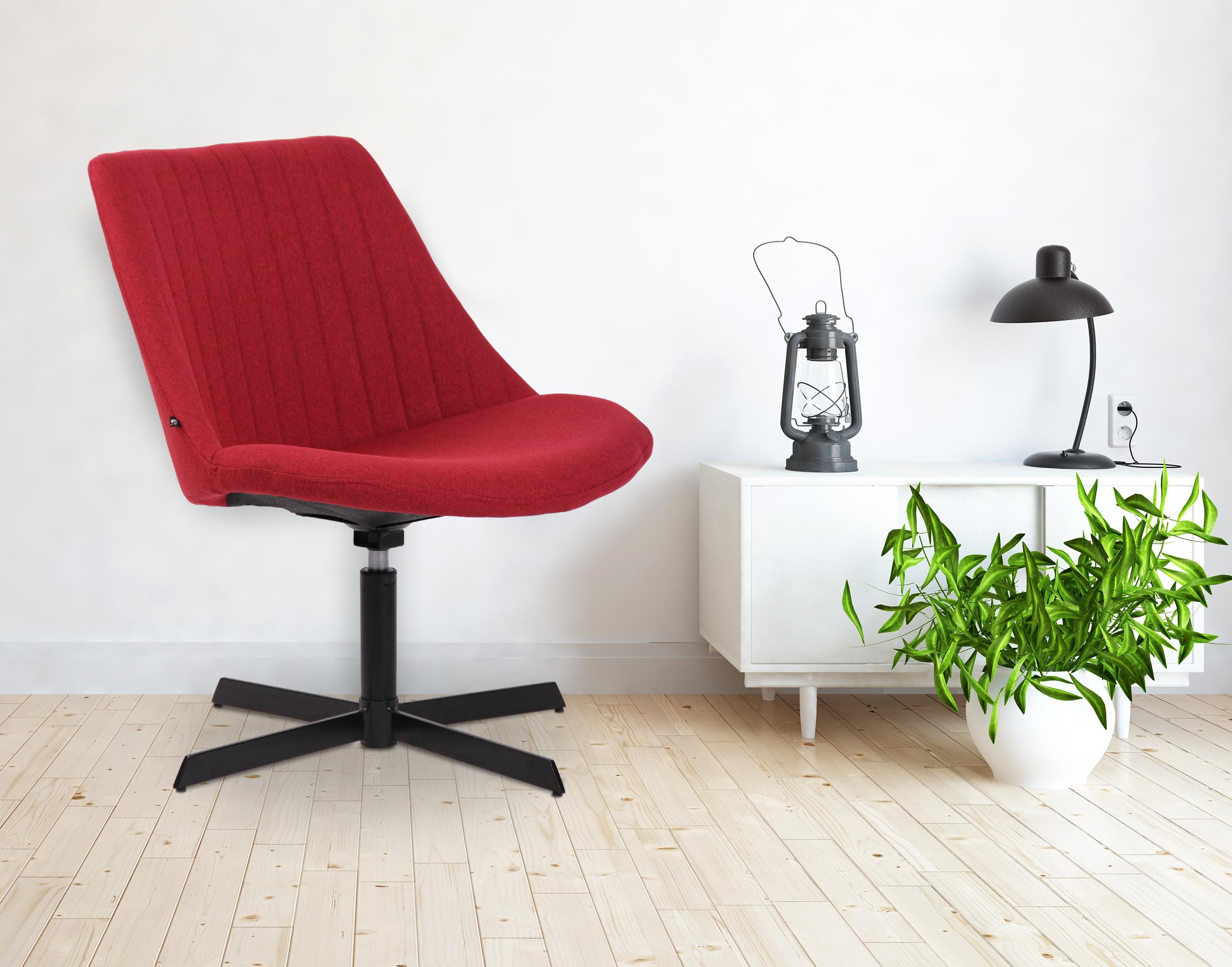 Chaise lounge Granby en Tissu avec Pied en métal