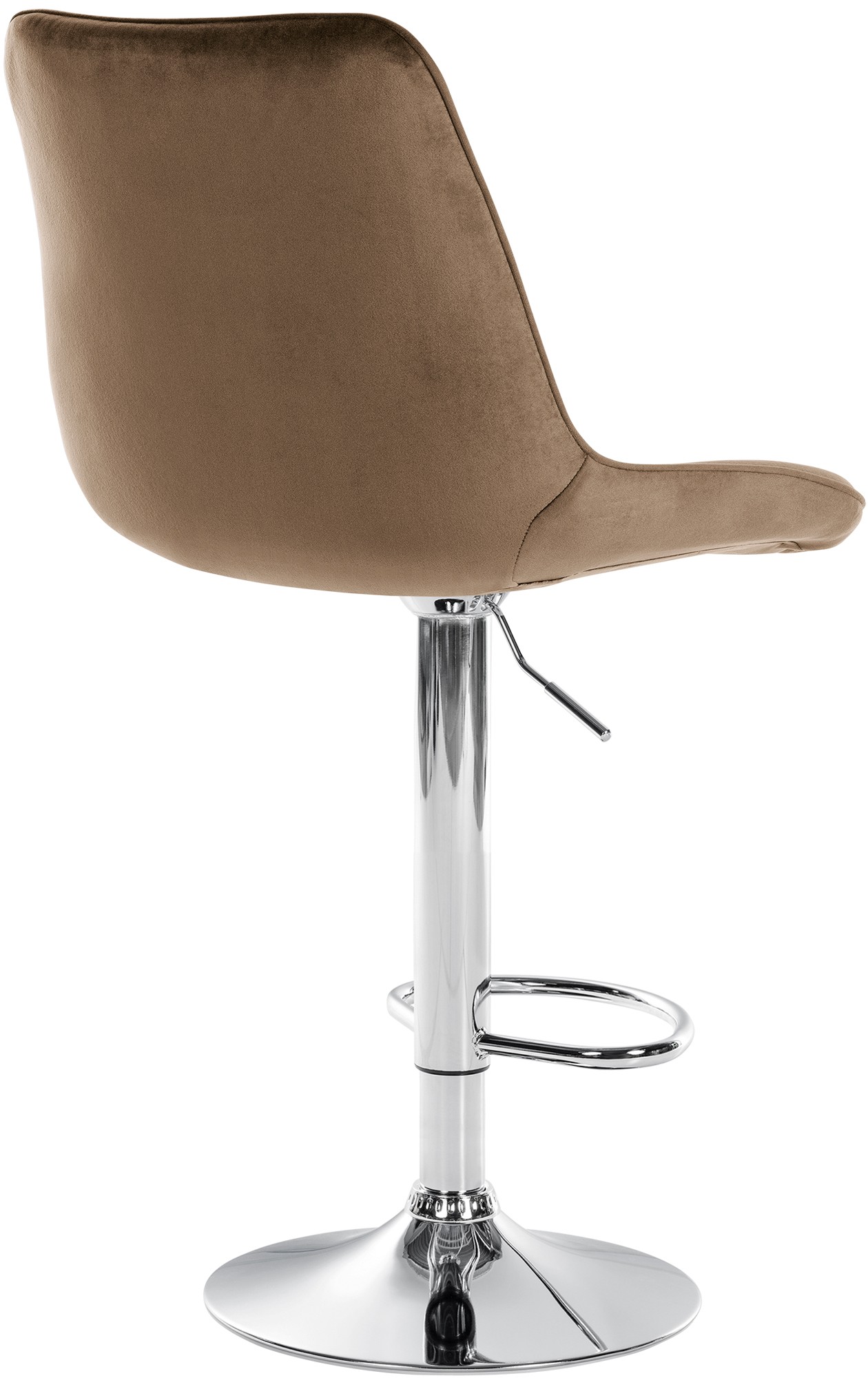 Lot de 2 tabourets de bar Toni velours