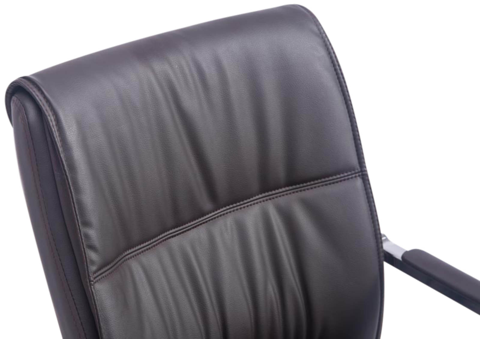 Lot de 2 Chaises Cantilever XXL Anubis en Similicuir avec accoudoirs