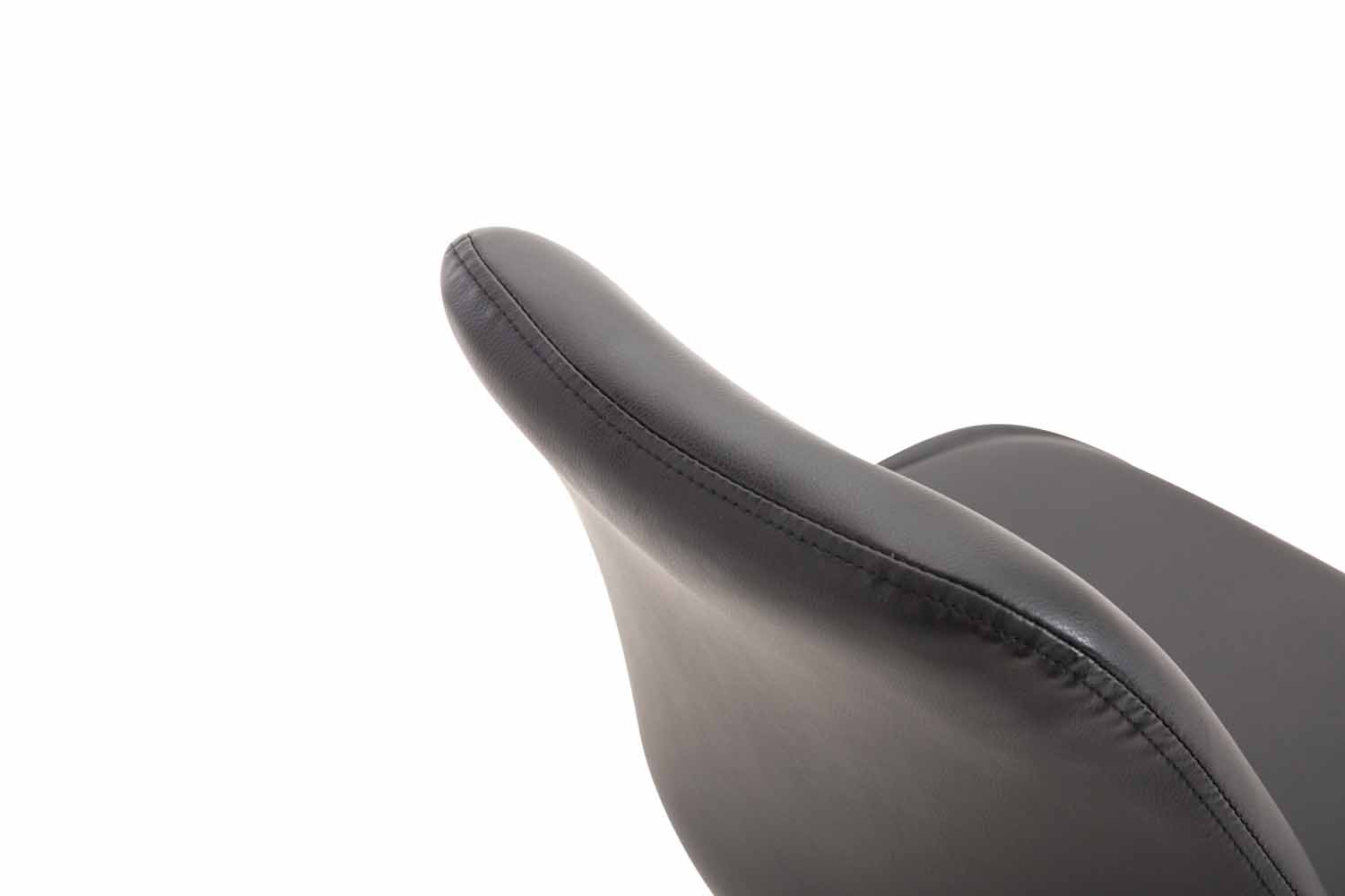 Chaise de salle à manger Maverick en similicuir avec pied trompette