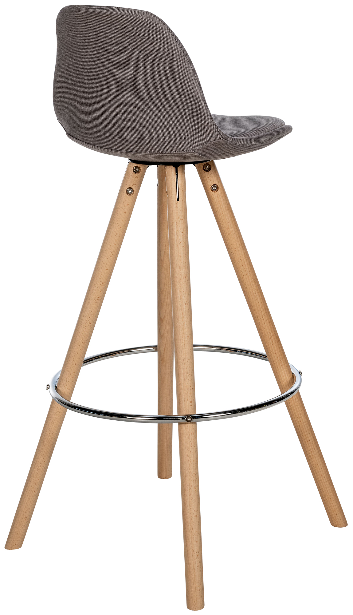 Tabouret de bar Corbin Tissu Rond