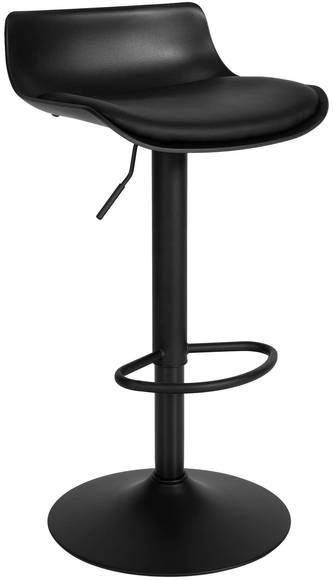 Ensemble table haute Navo avec 2 tabourets de bar en similicuir