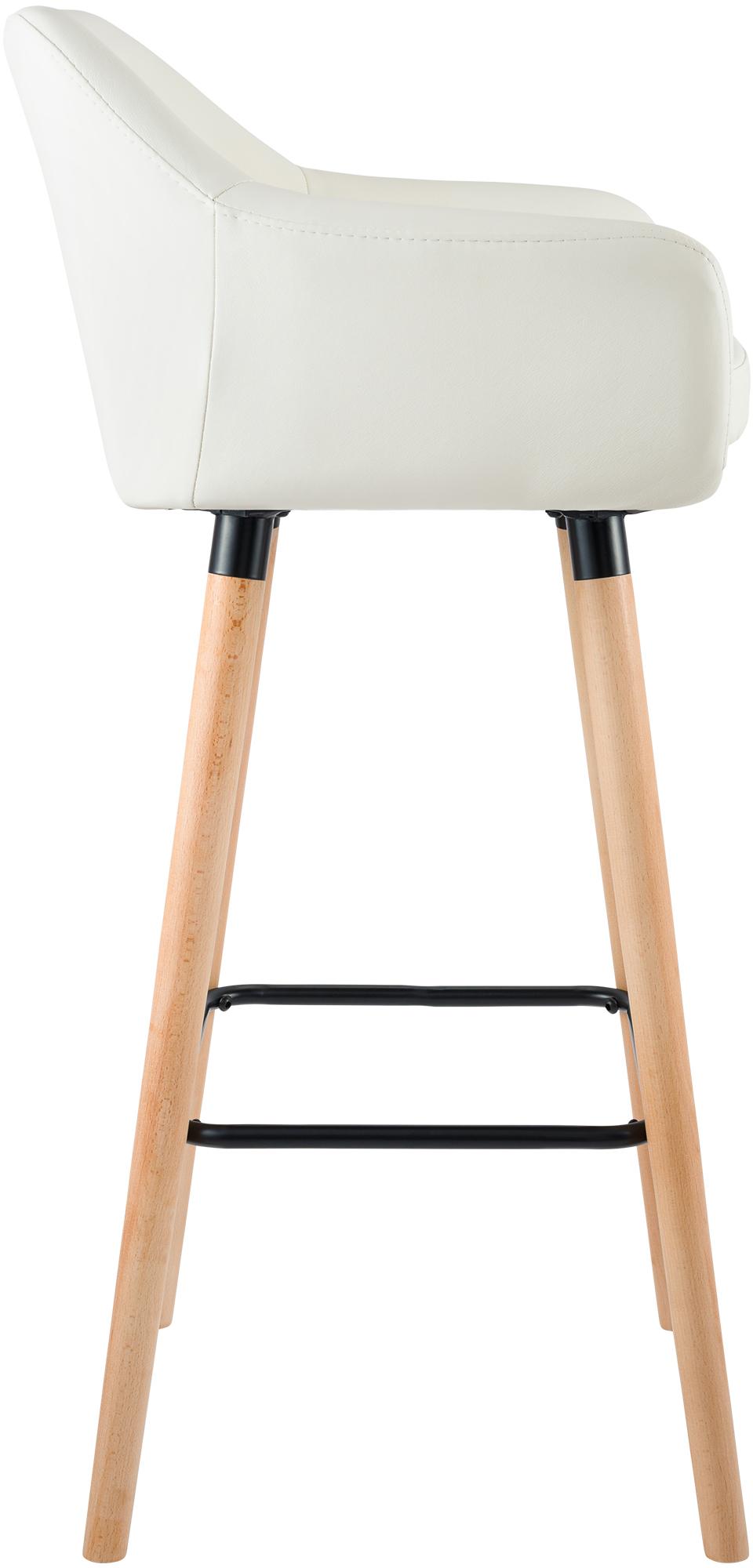 Ensemble de 2 tabourets de bar Grant en simili cuir