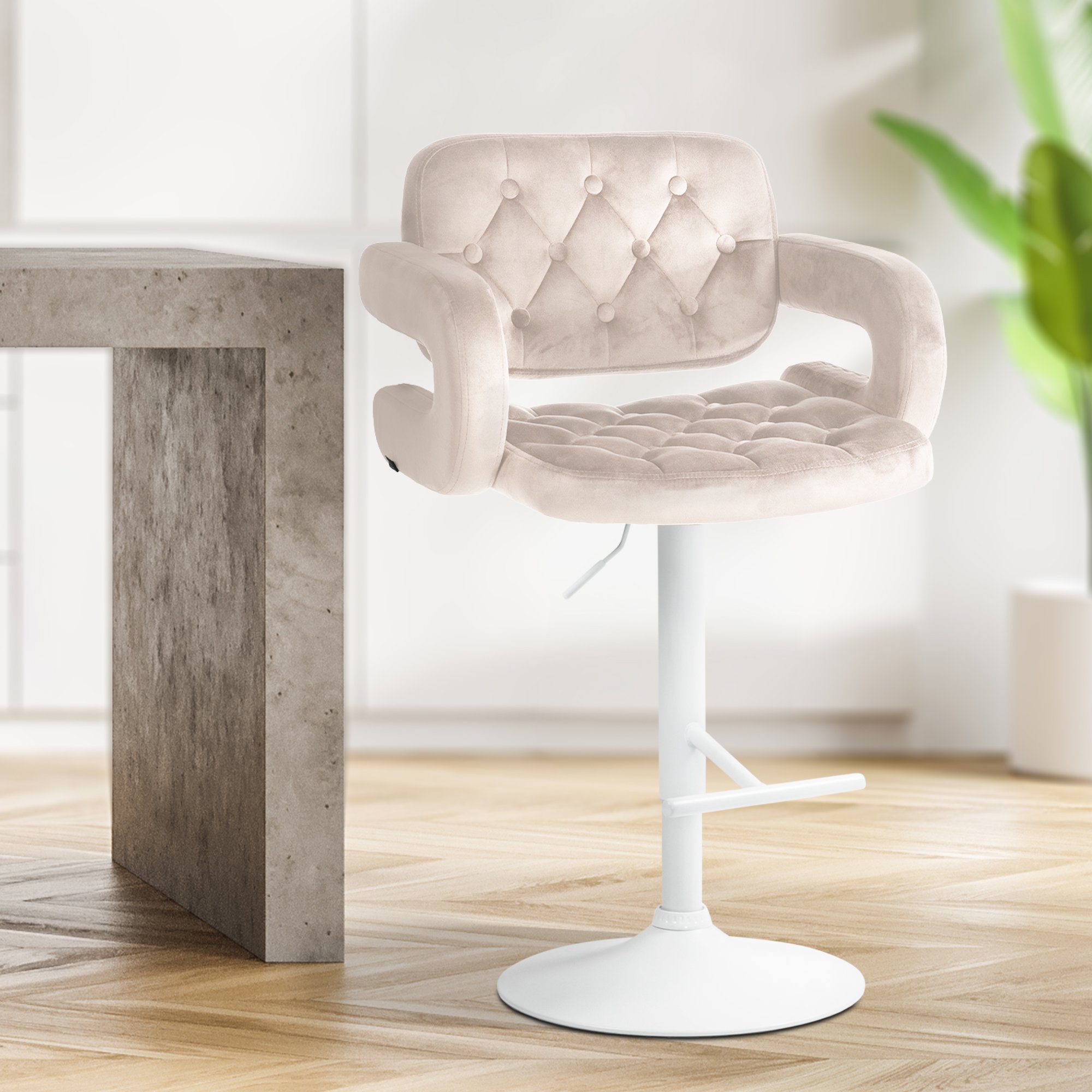Tabouret de bar Dublin velours