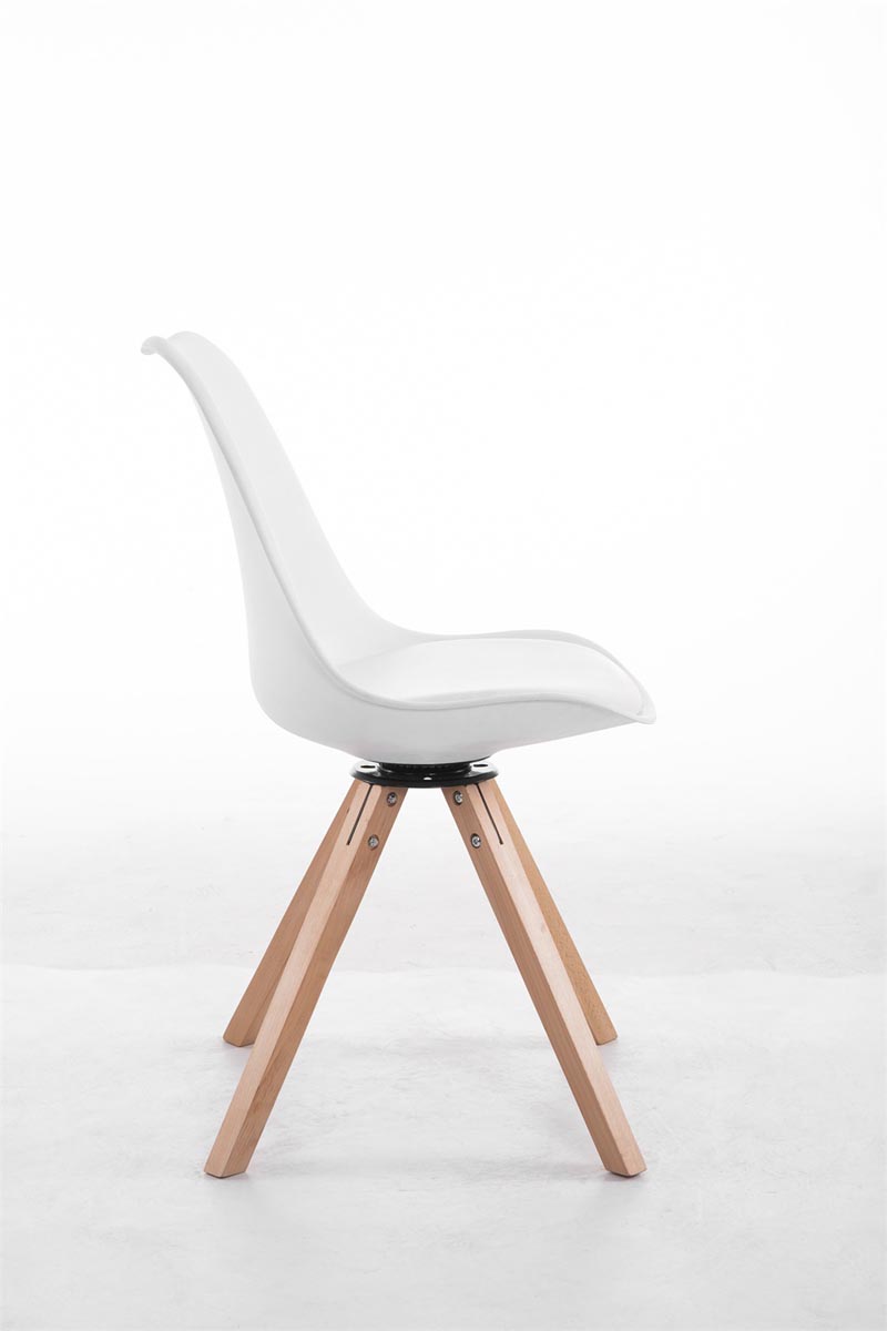 Chaise de salle à manger Troyes Pivotante Piétement en Forme Carrée