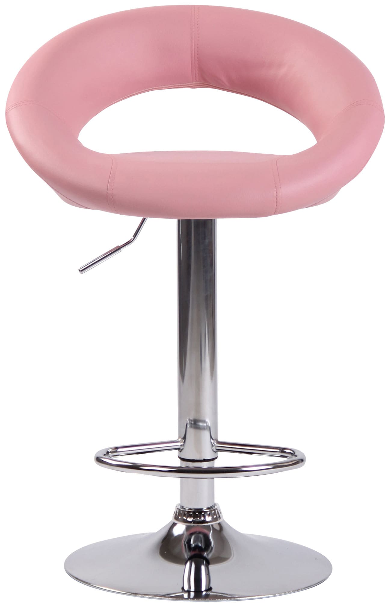 Lot de 2 Tabourets de bar Olinda en similicuir hauteur réglable et siège pivotant