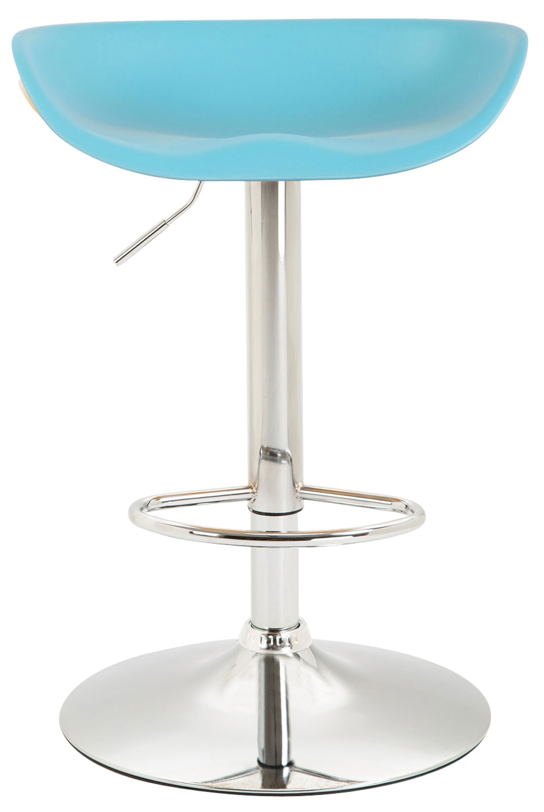 Lot de 4 Tabourets de bar Anaheim assise en plastique et Pied trompette en métal