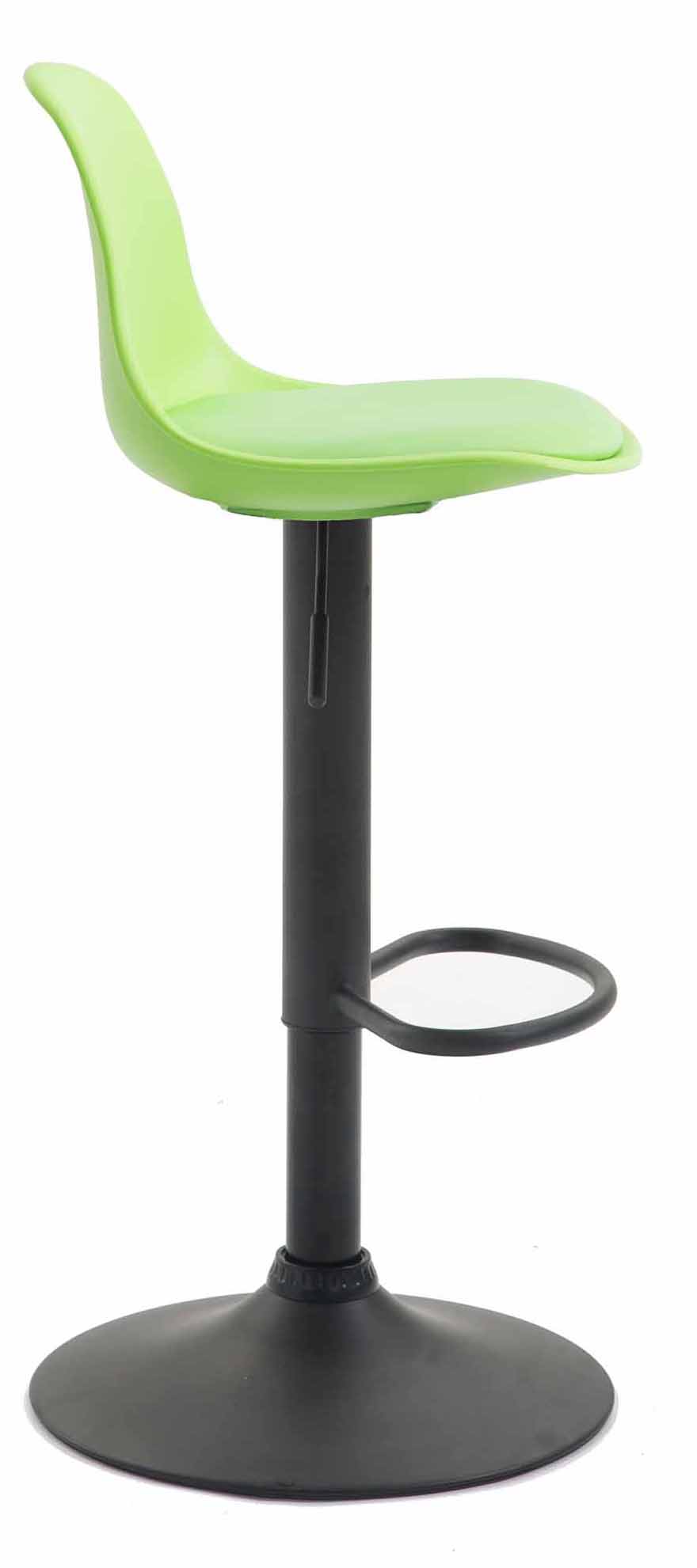 Lot de 2 tabourets de bar Kiel similicuir et coque en plastique