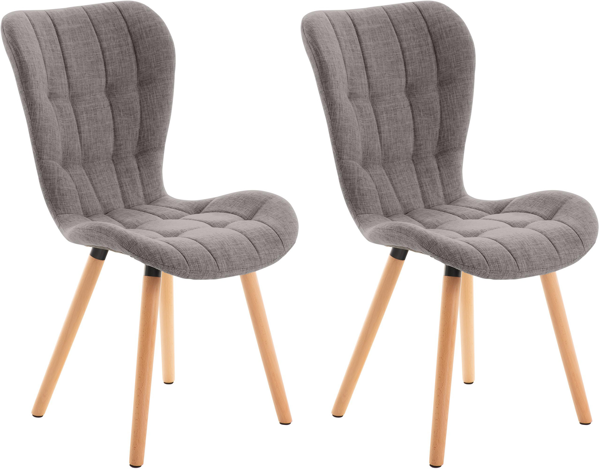 Lot de 2 chaises de salle à manger Elda
