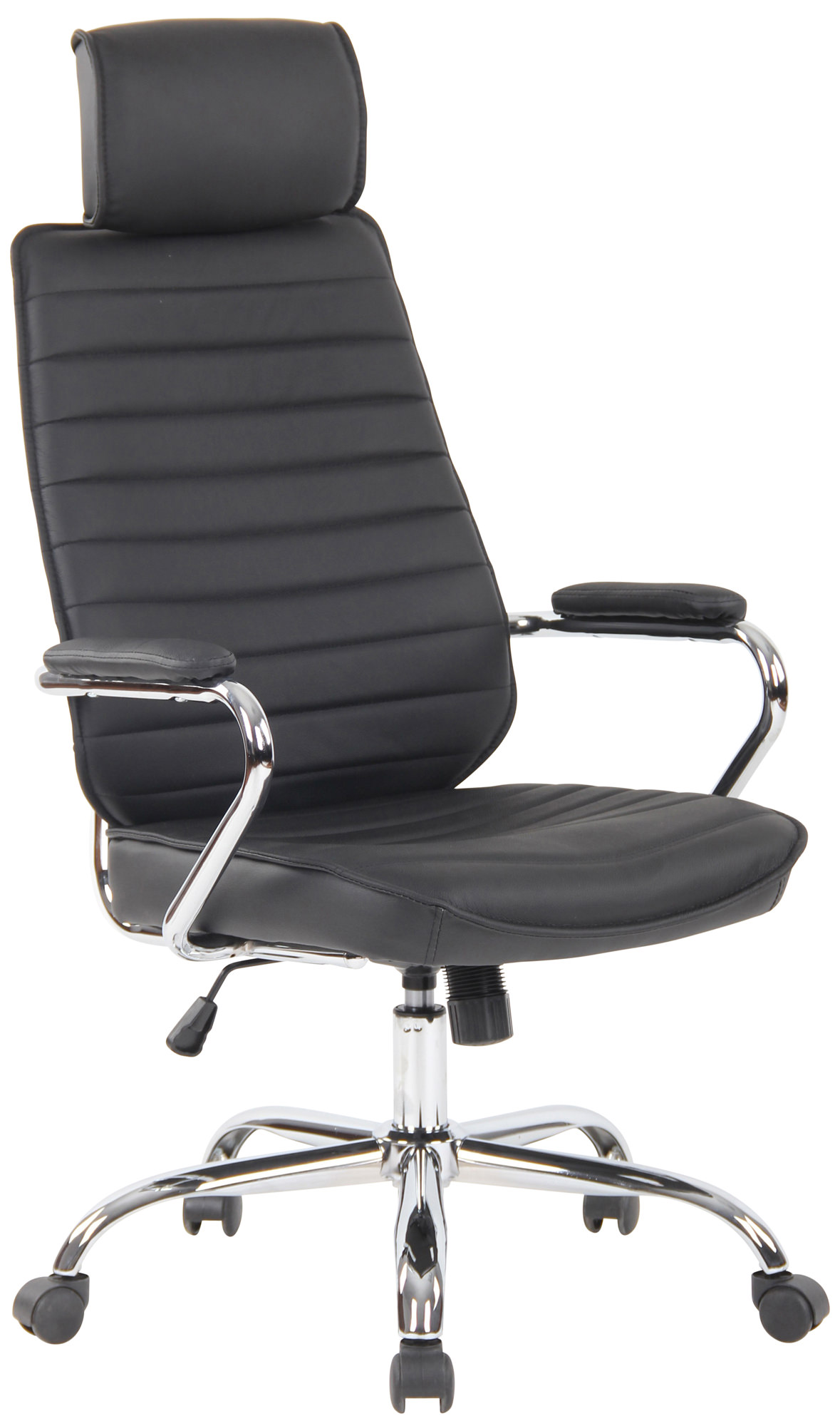 Fauteuil de bureau  Rako en véritable cuir ajustable et pivotant