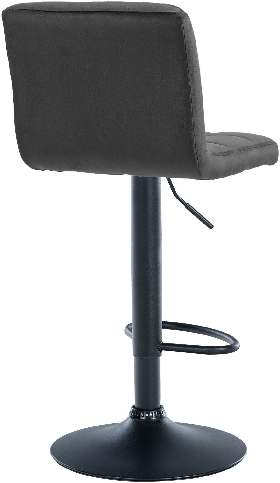 Lot de 2 tabourets de bar Peru velours