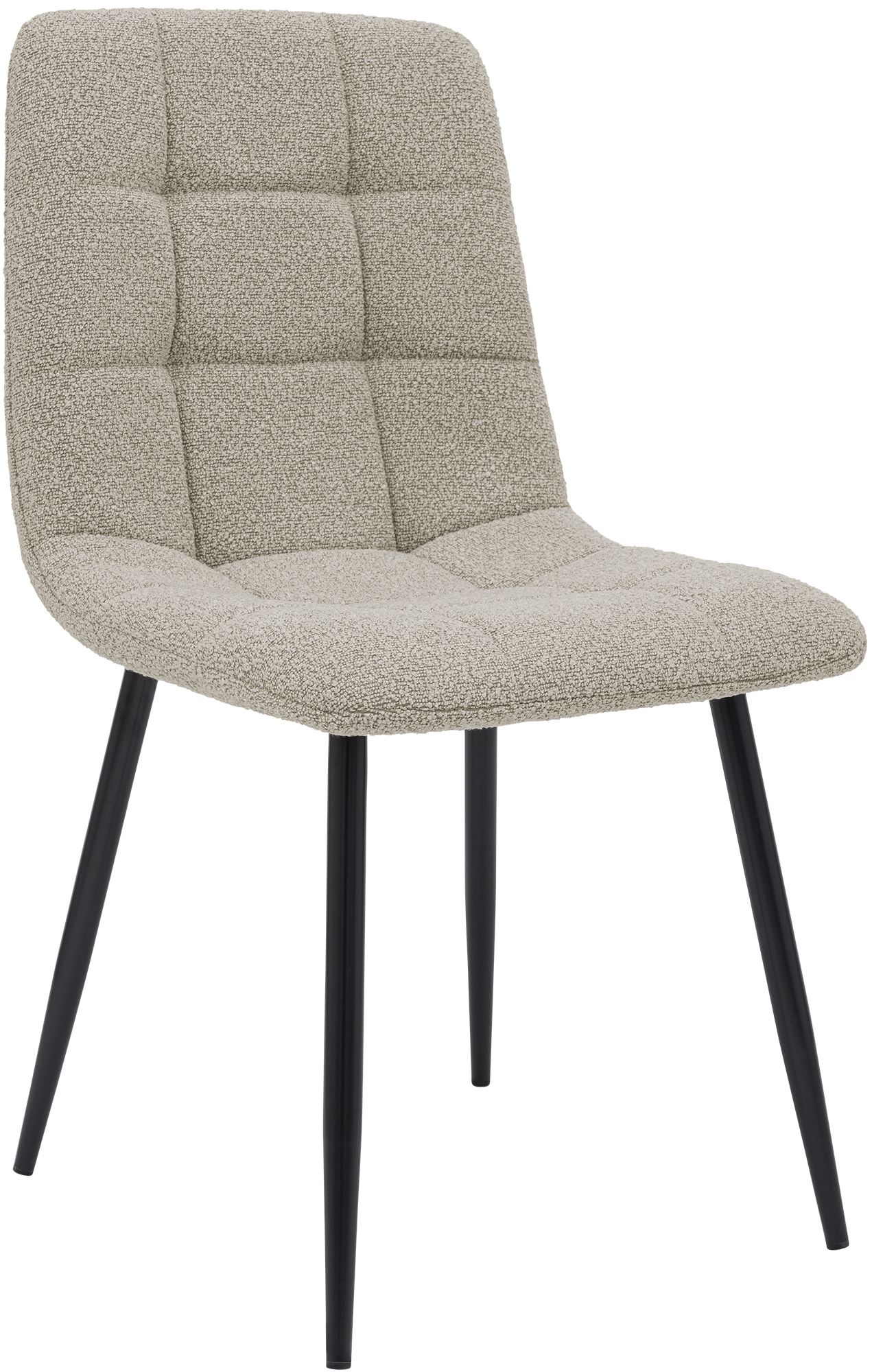 Chaise de salle a manger Antibes en tissu teddy