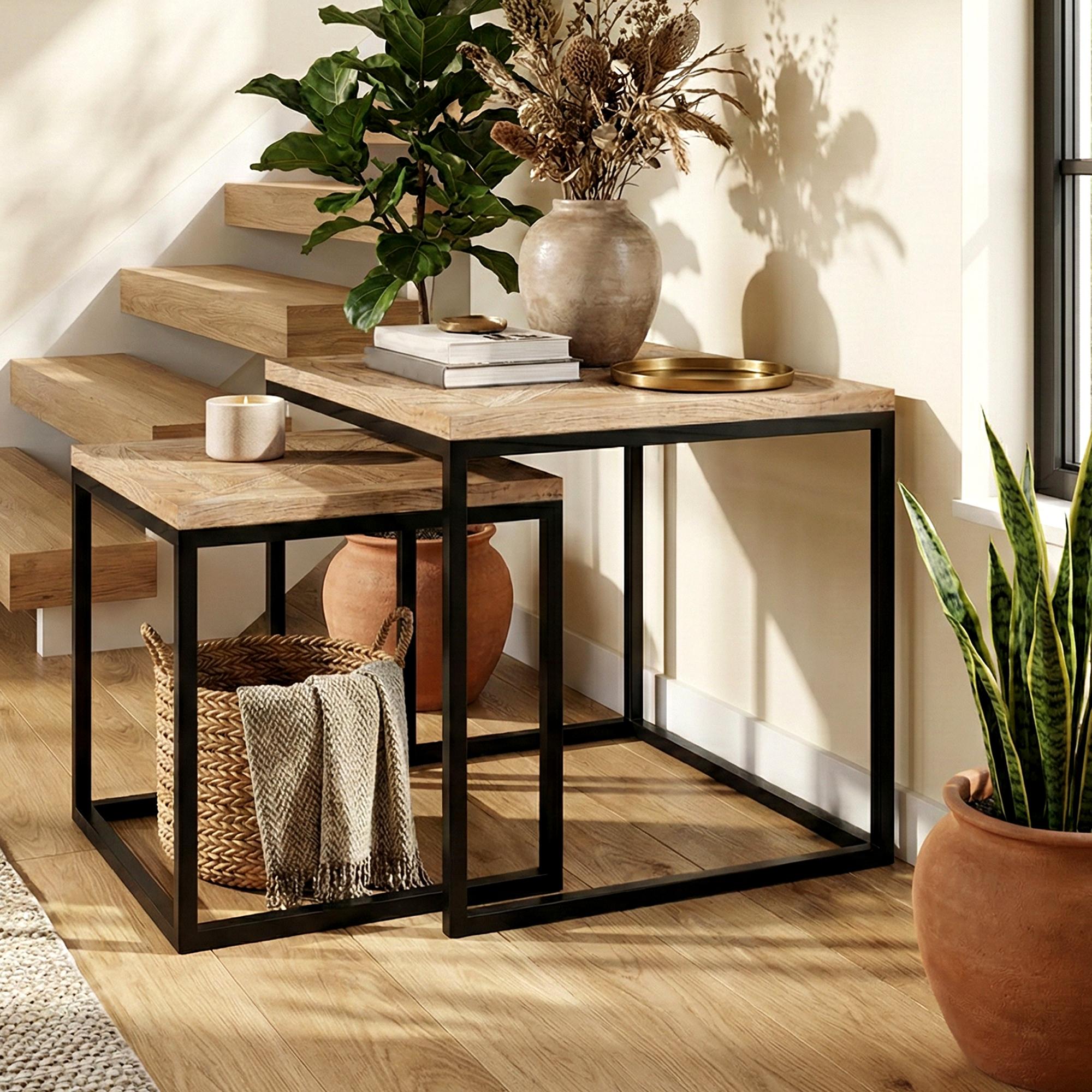 Lot de 2 tables d appoint Talero