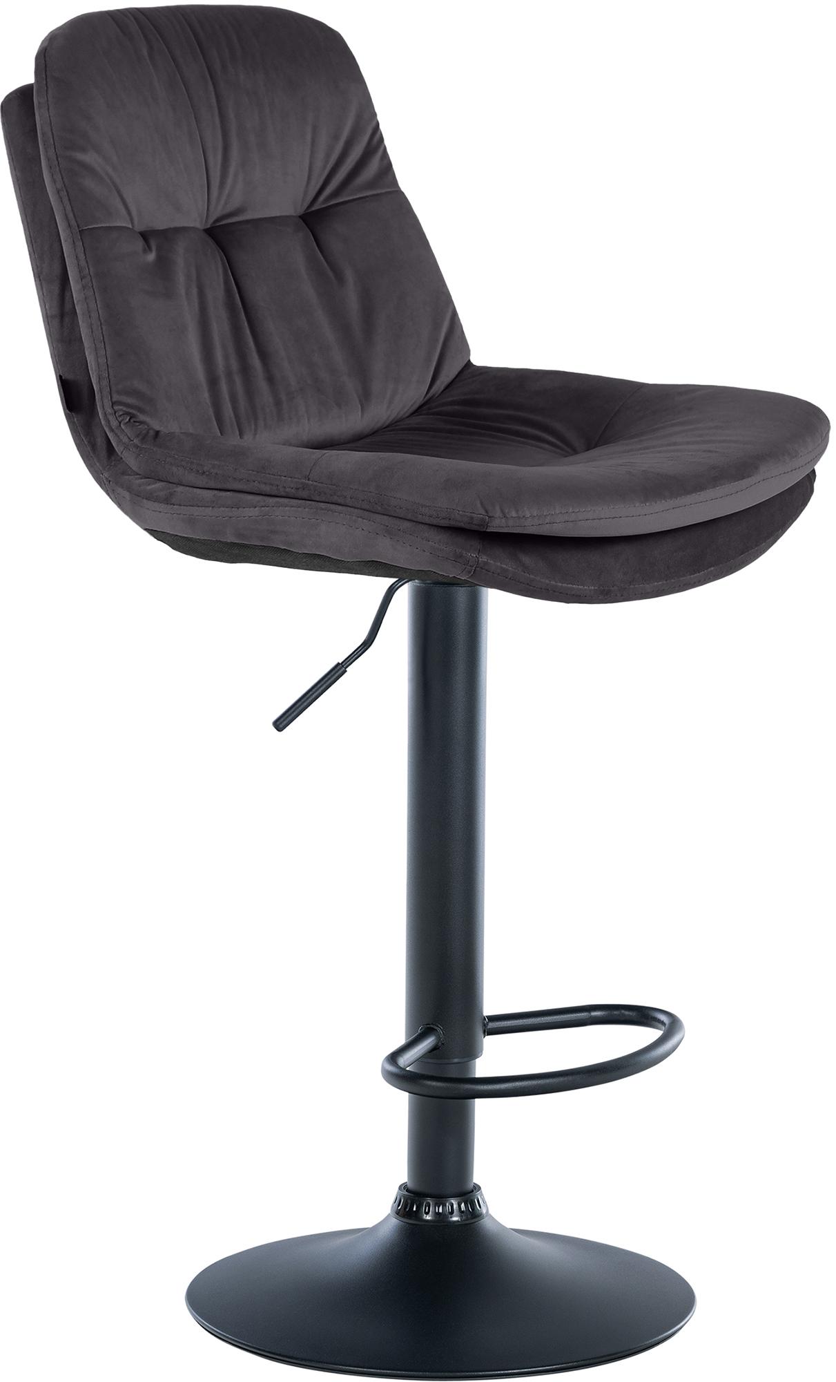 Tabouret de bar Laurel velours