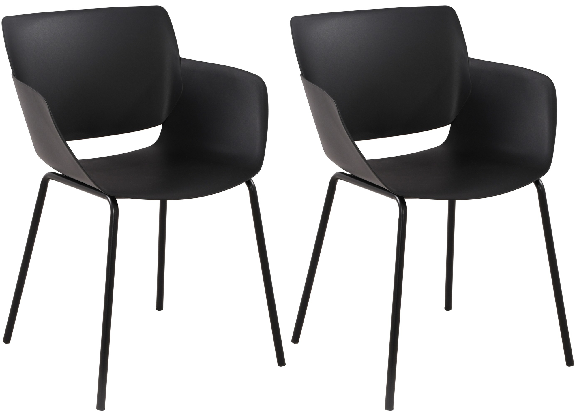 Ensemble de 2 chaises de jardin Alpena