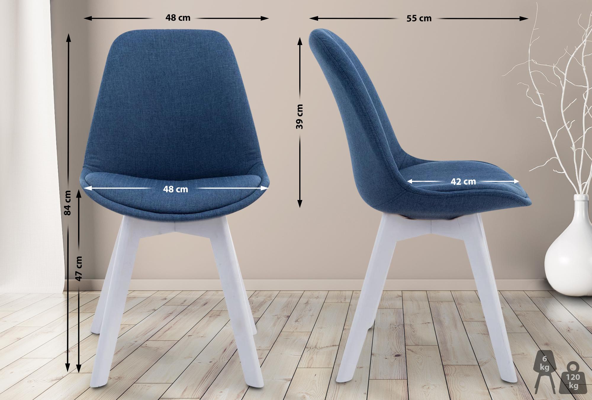 Chaise de visiteur Borneo V2 tissu