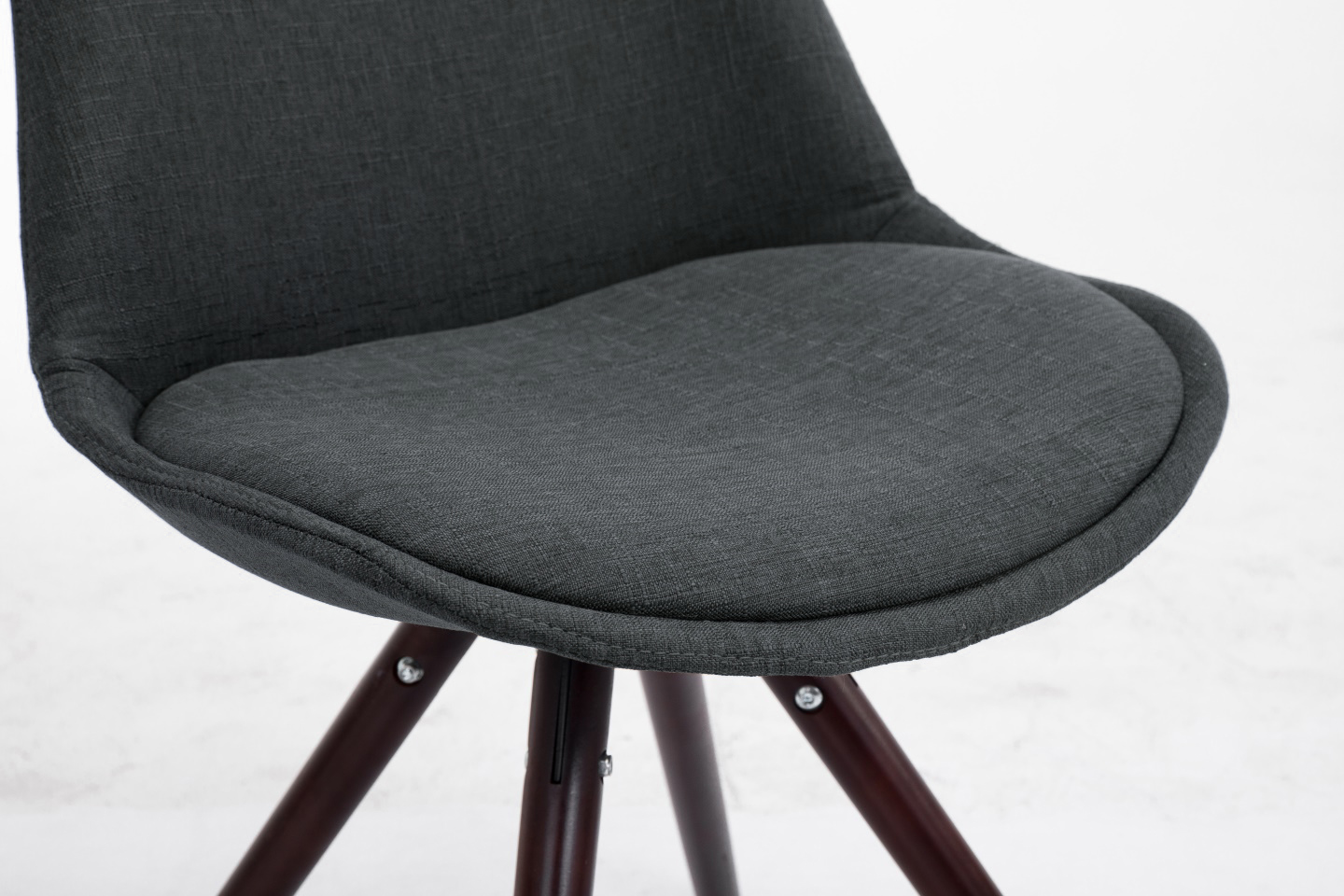 Chaise Toulouse tissu pieds ronds