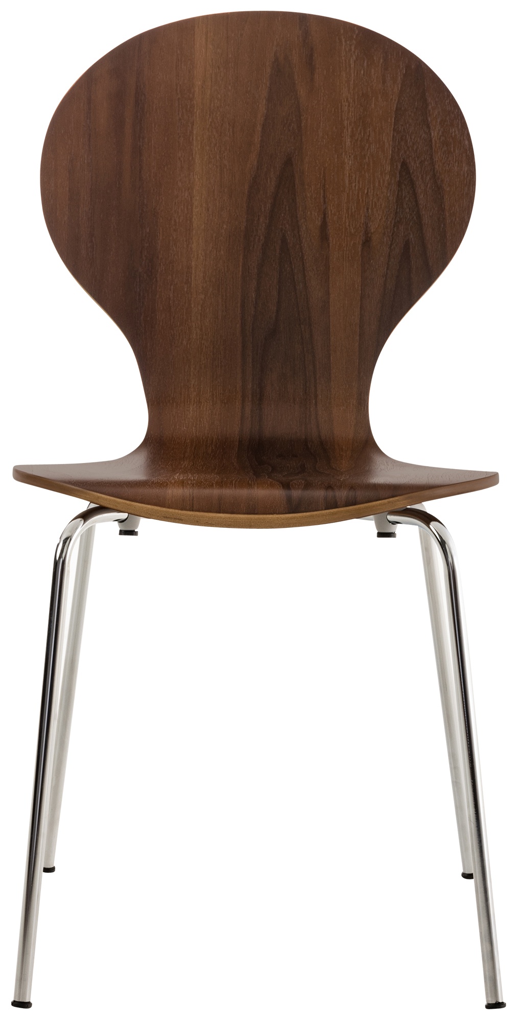 Chaise de visiteur Diego en bois Noyer
