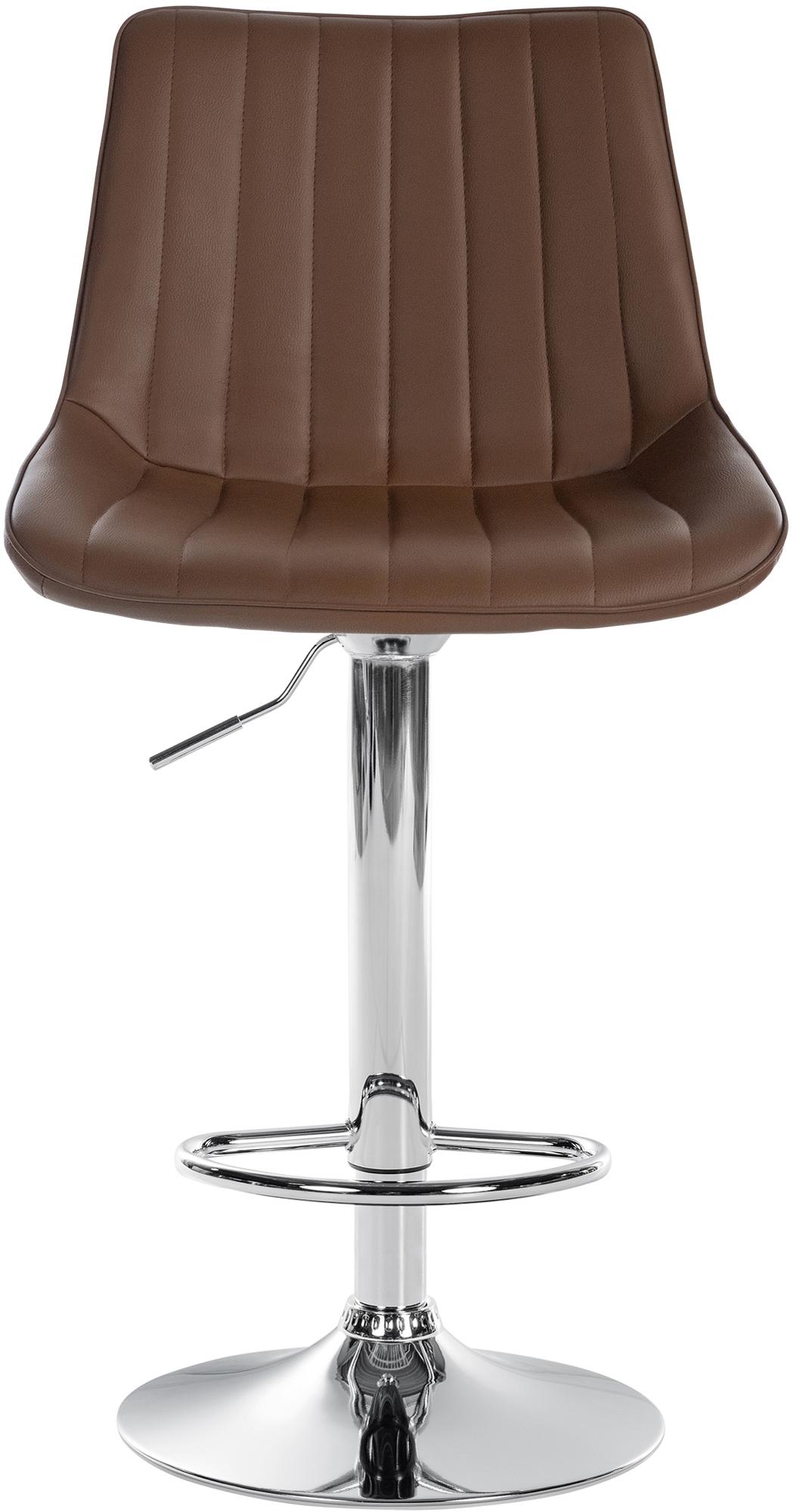 Tabouret de bar Toni en Similicuir Pied en Métal réglable pivotant