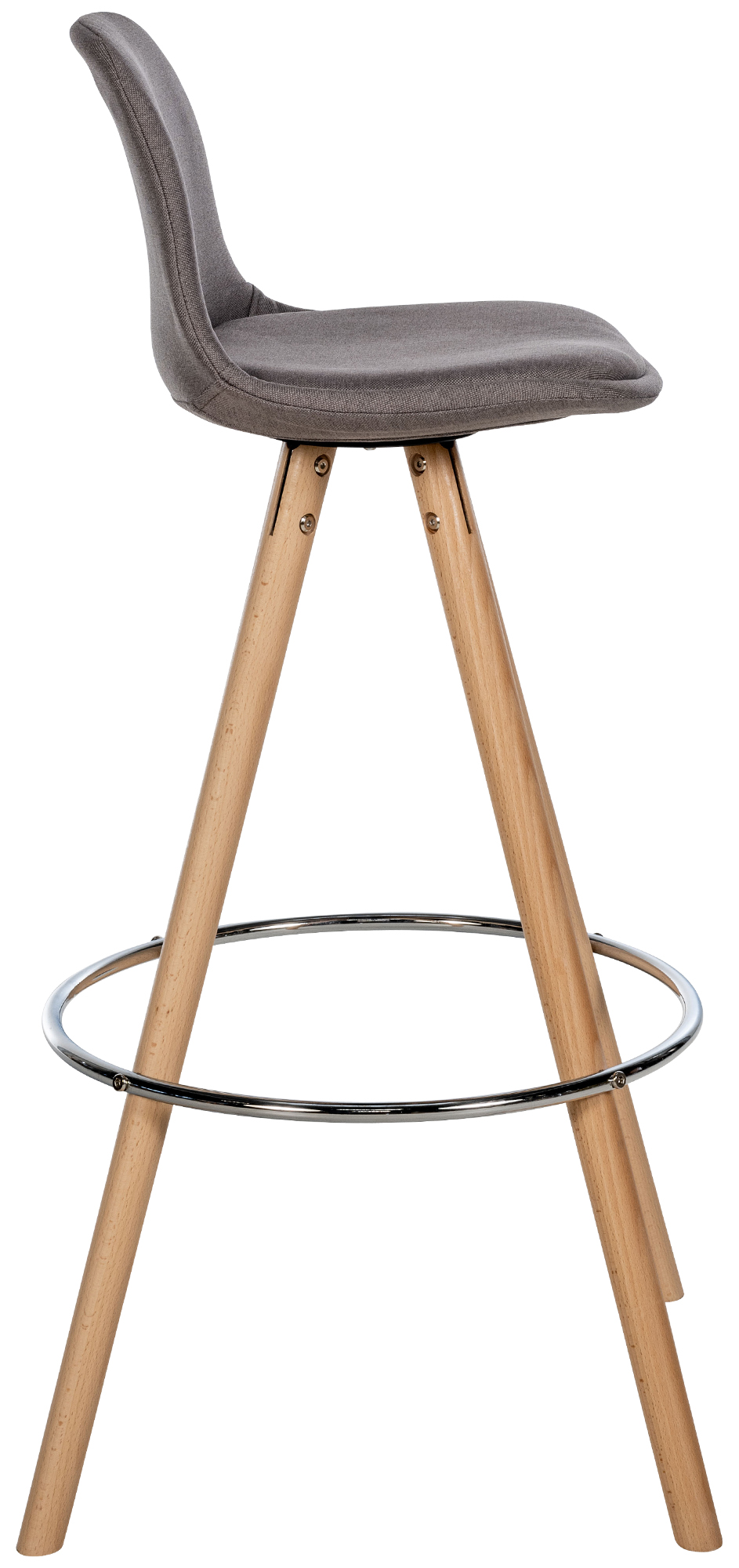 Tabouret de bar Corbin Tissu Rond
