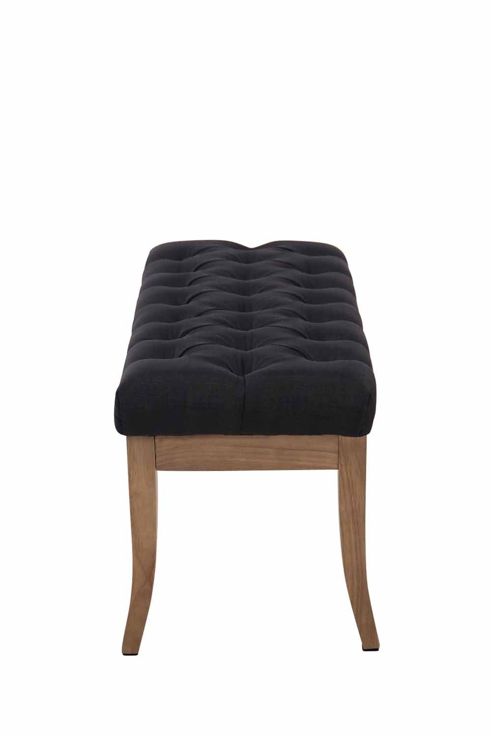 Banc Ramses tissu pieds antique clair
