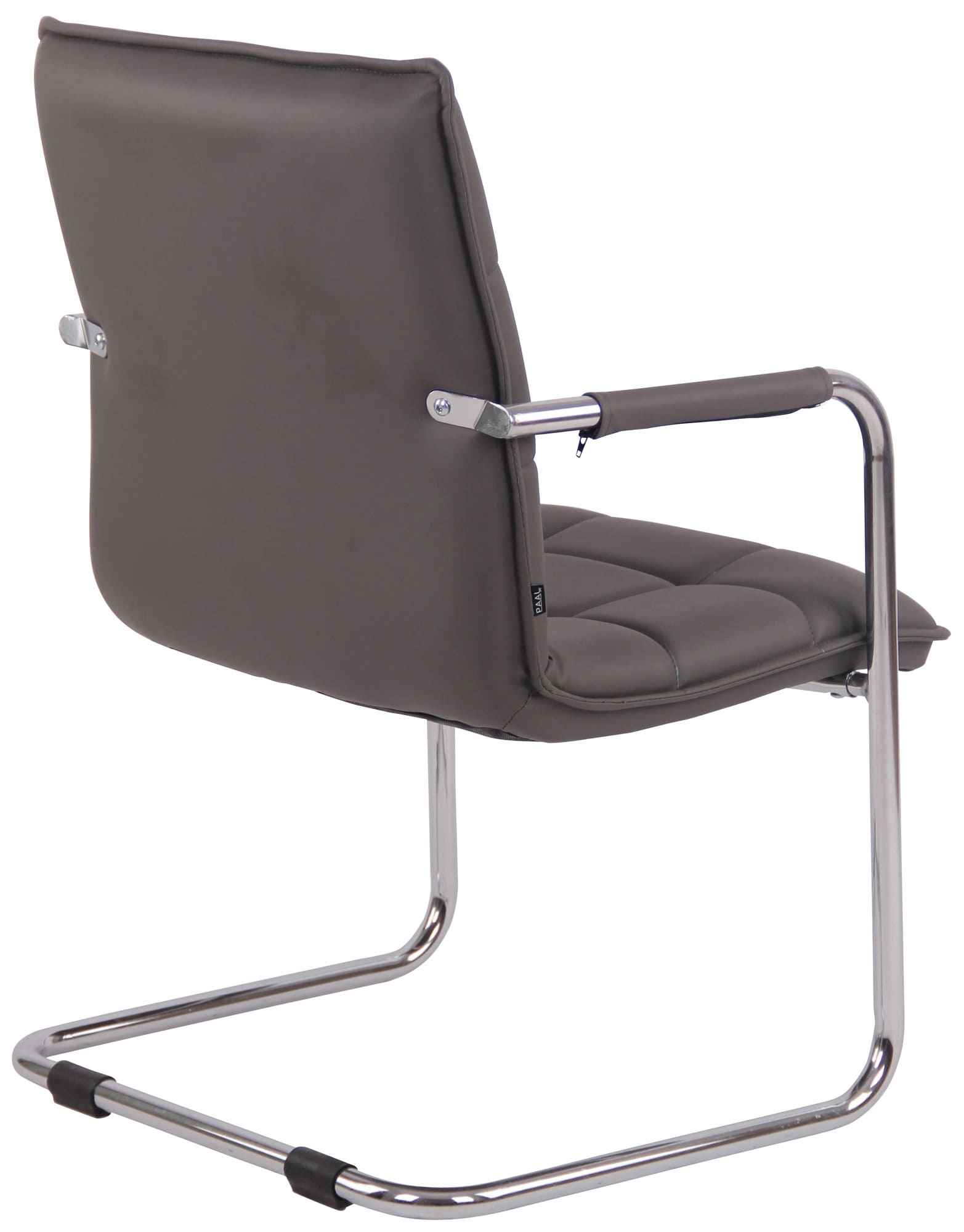Lot de 2 Chaises Cantilever Gandia en Similicuir et pieds en Métal