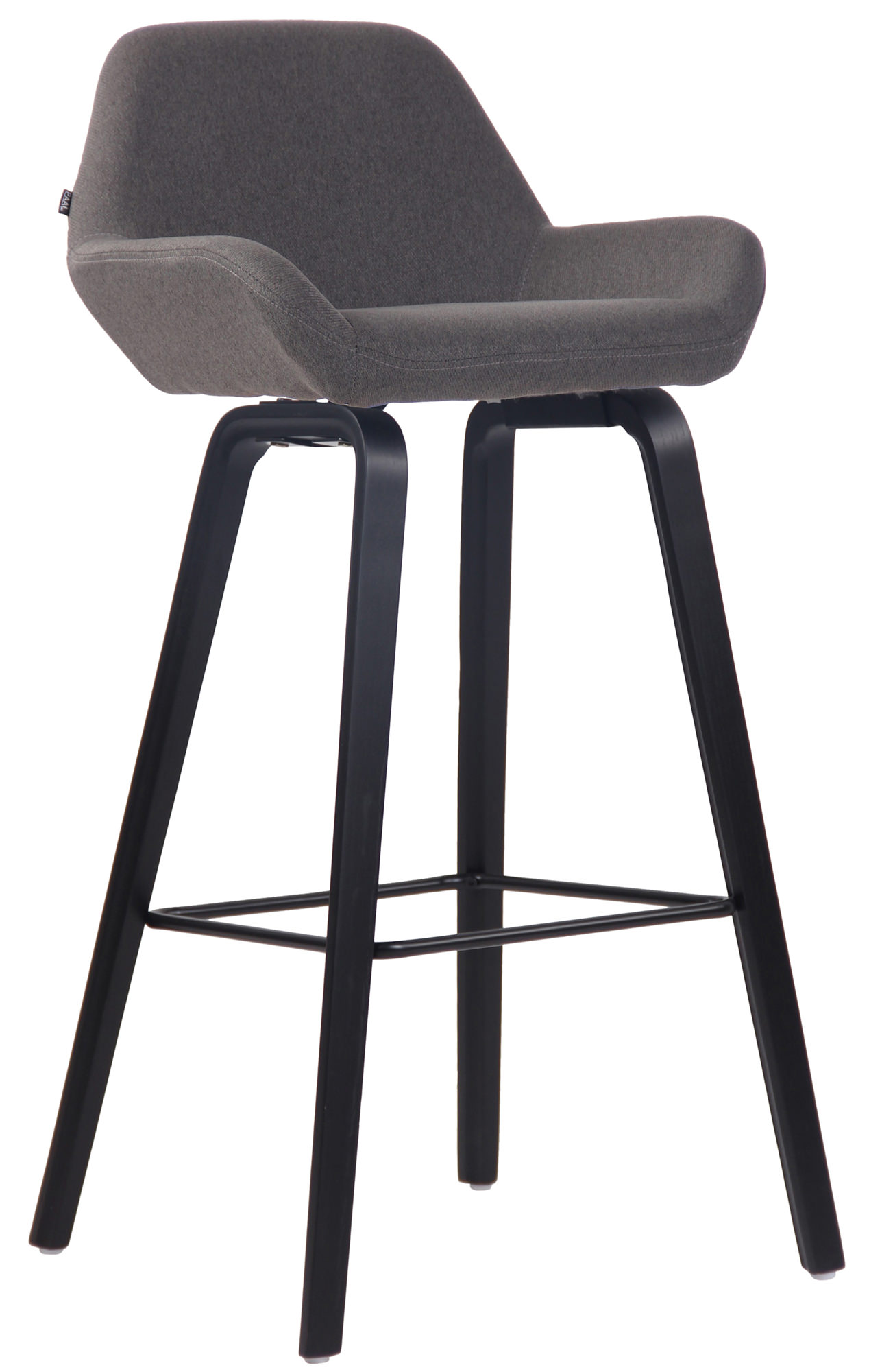 Tabouret de bar Newnan en tissu à 4 pieds