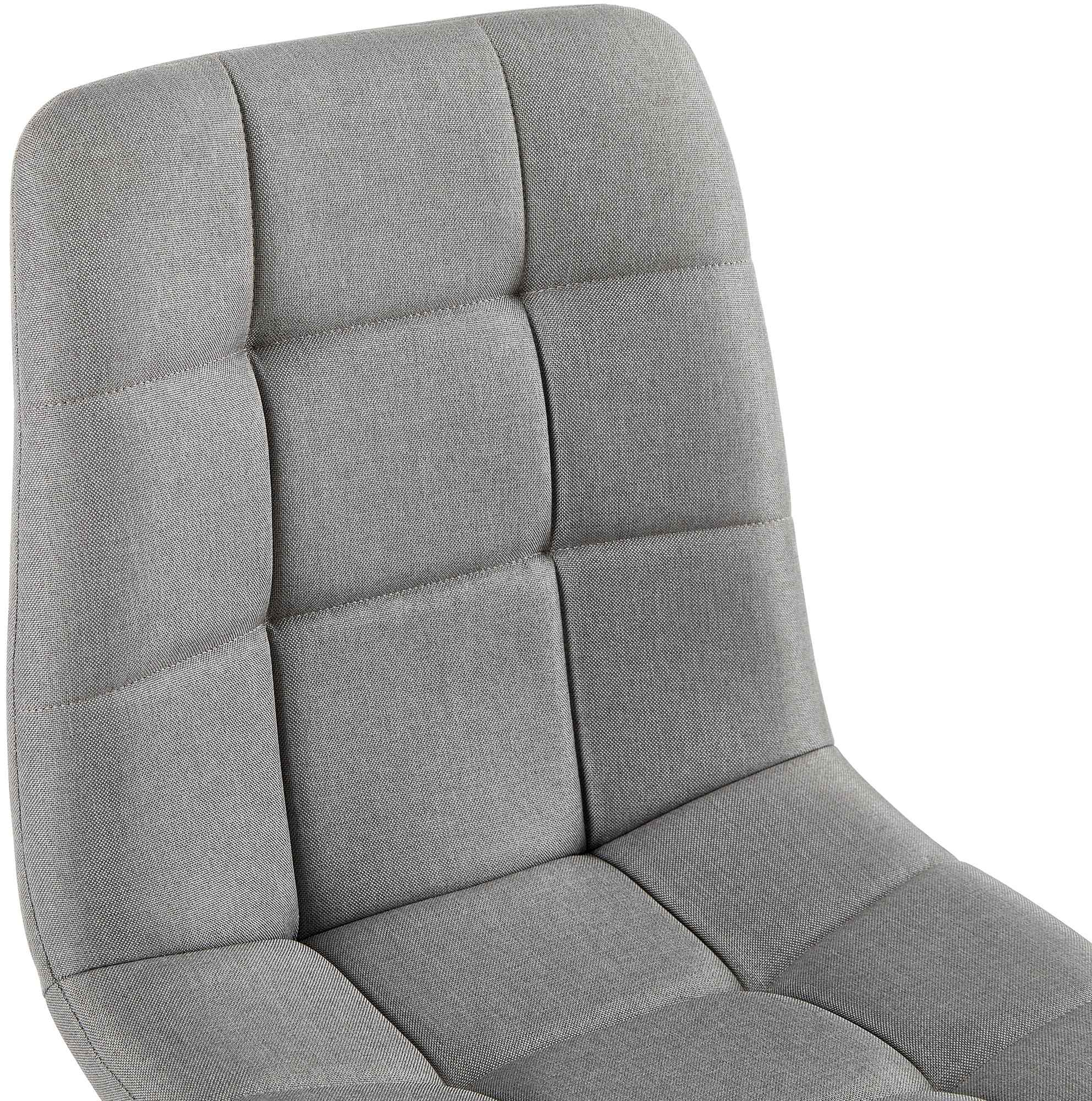 Lot de 4 chaises de salle a manger Antibes en tissu