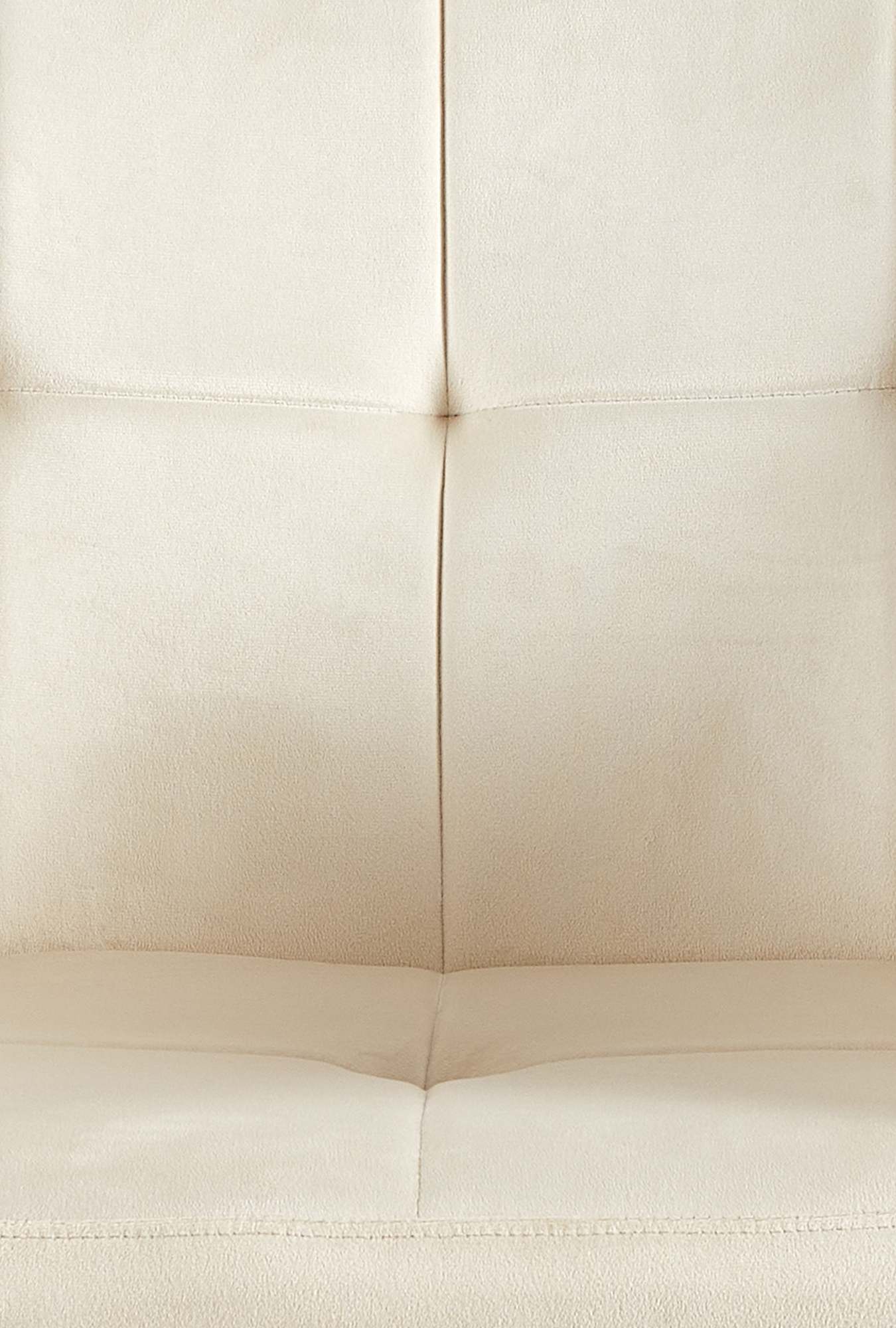 Lot de 4 Chaises de salle à manger Emia en Velours avec Piètement en Métal noir