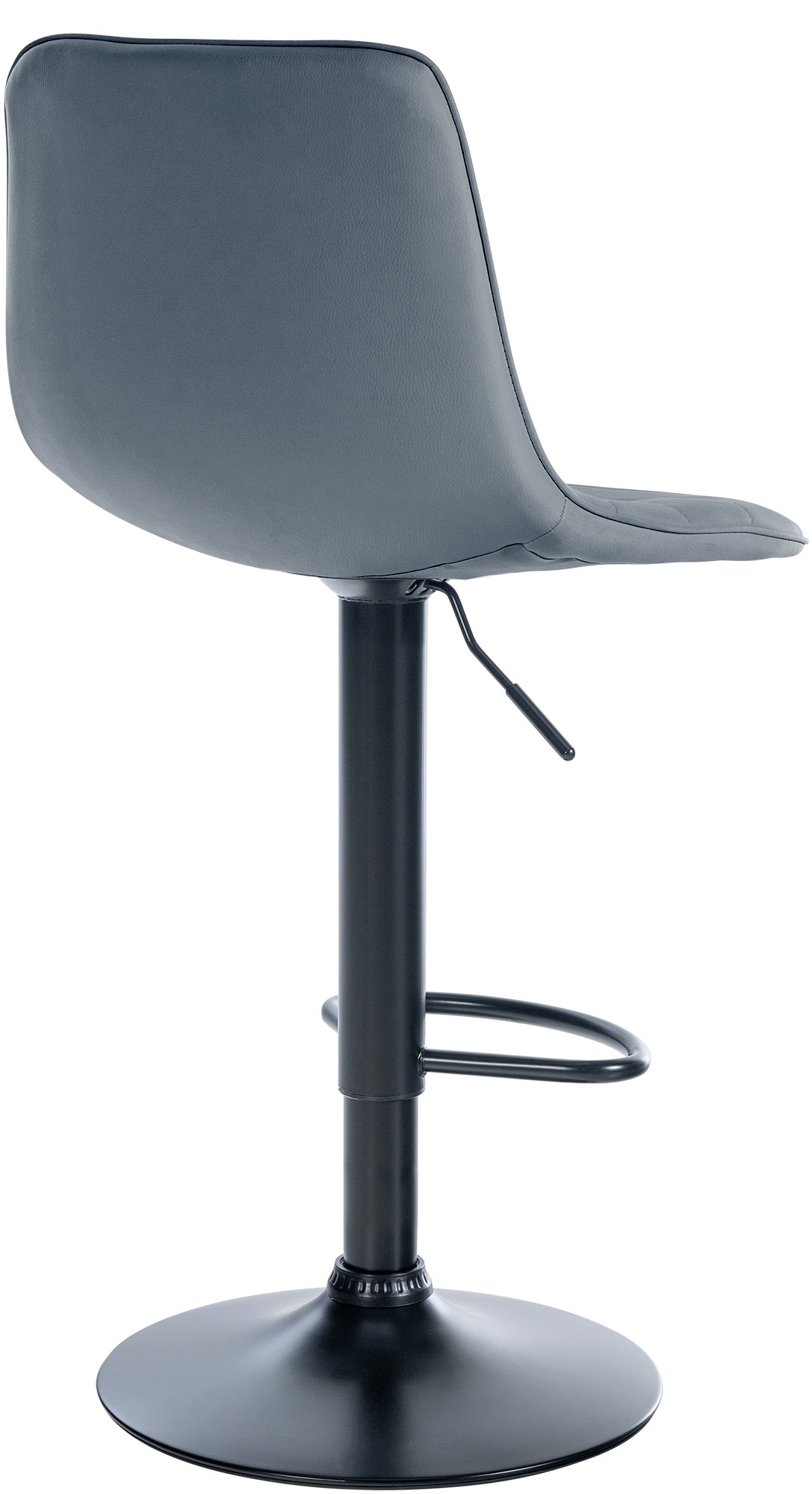 Tabouret de bar Lex en Similicuir Pied trompette en Métal