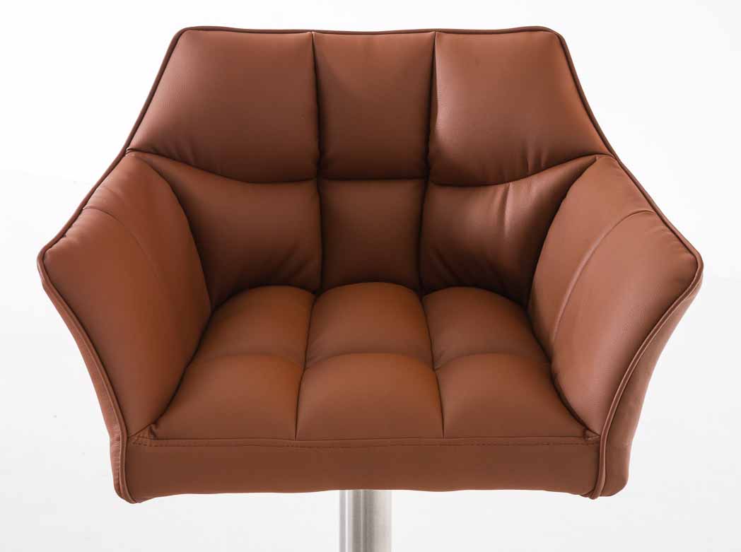 Lot de 2 tabourets de bar Damaso en similicuir