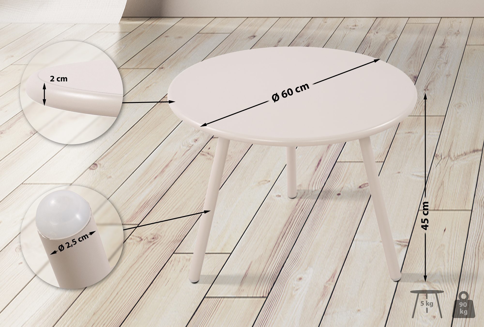 Table basse d'extérieur Minot