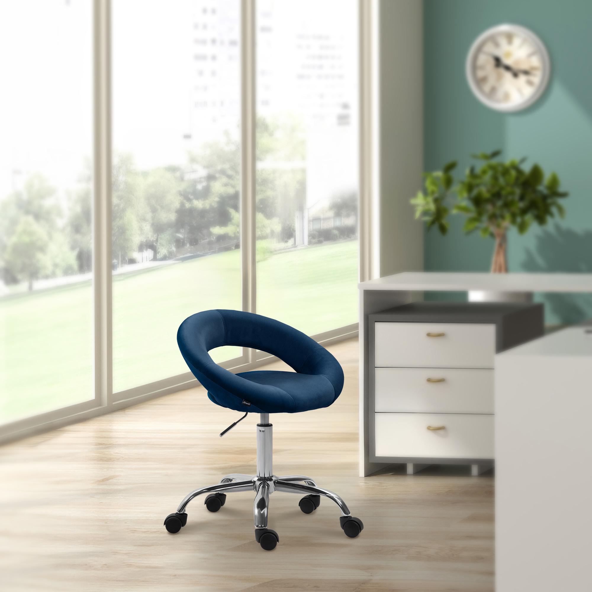 Tabouret de travail Olinda velours