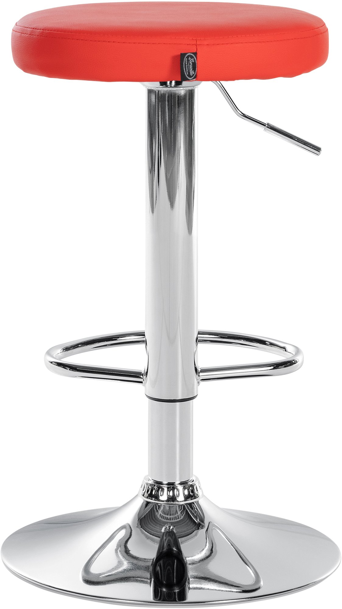Lot de 2 tabourets de bar Ponte en similicuir