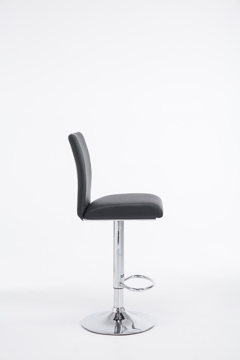 Tabouret de bar Köln en similicuir avec pied en métal