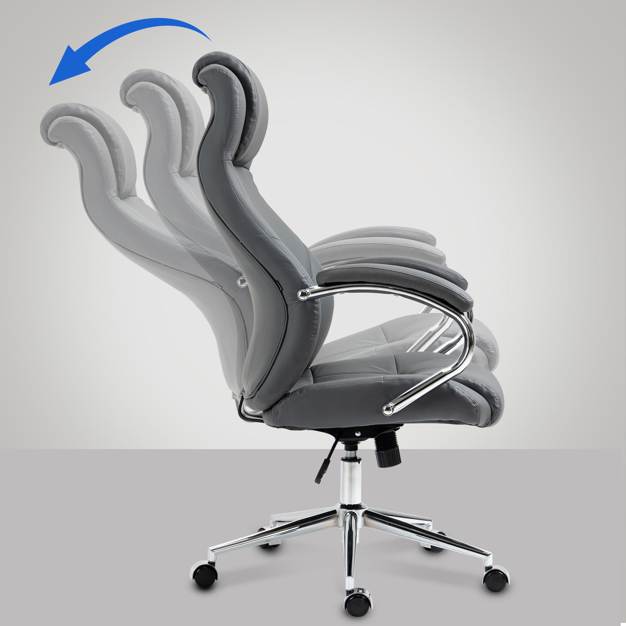 Chaise de bureau Salford cuir véritable