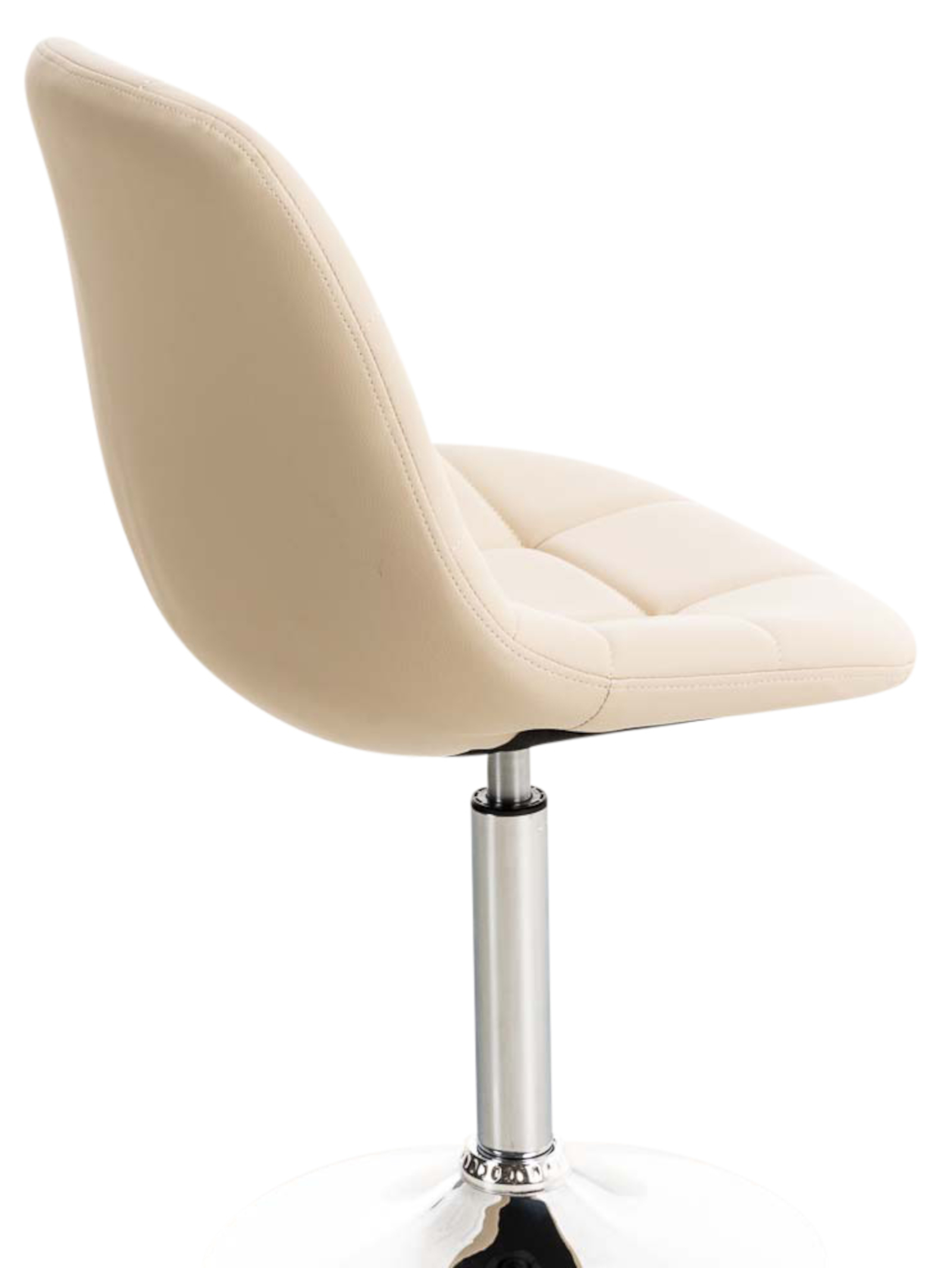 Lot de 2 chaises lounge pivotantes Emil en similicuir avec pied en métal