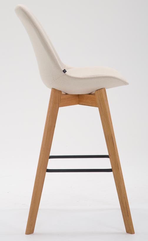 Lot de 2 tabourets de bar Metz en tissu