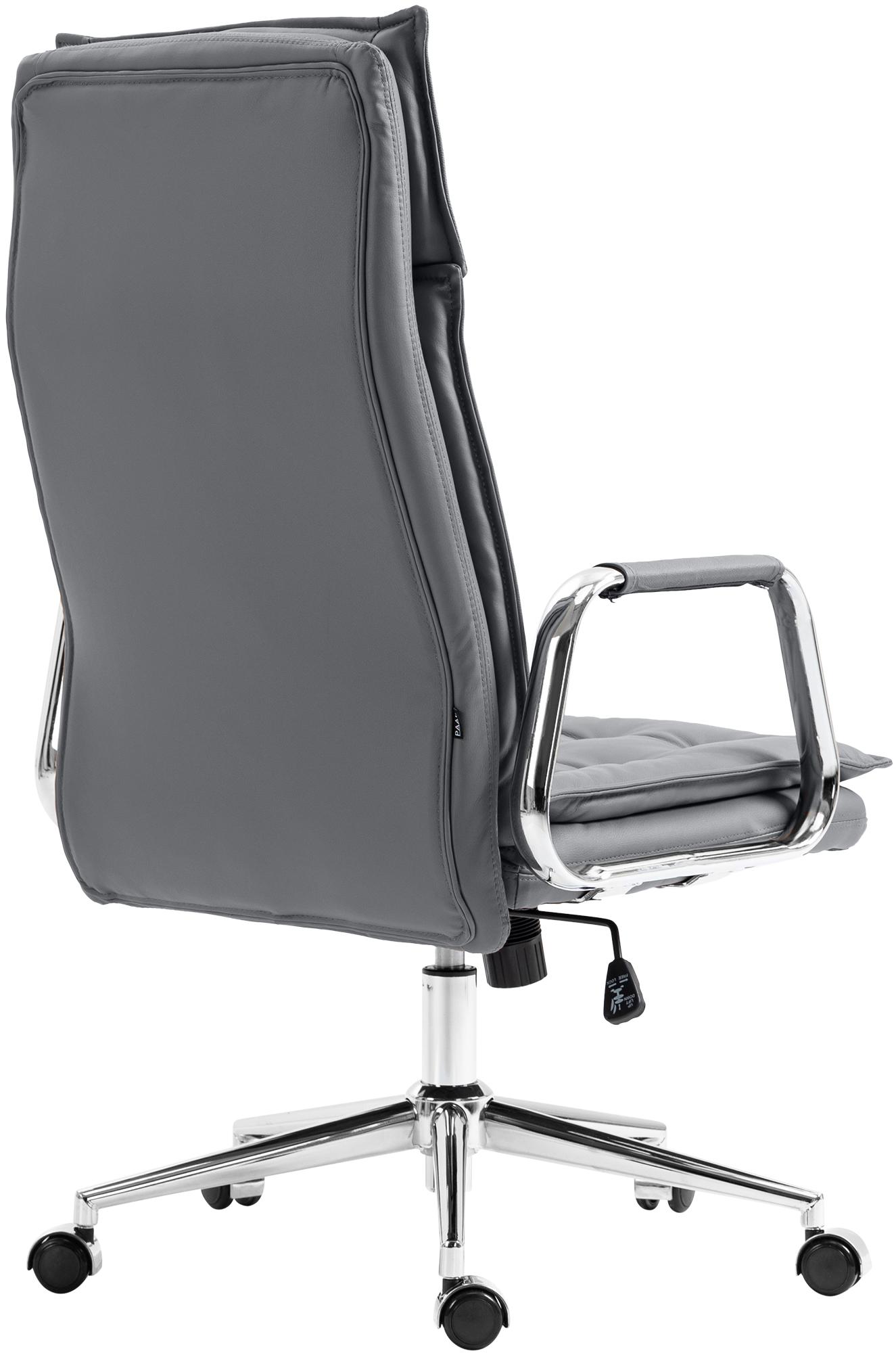 Chaise de bureau Sotira en cuir véritable