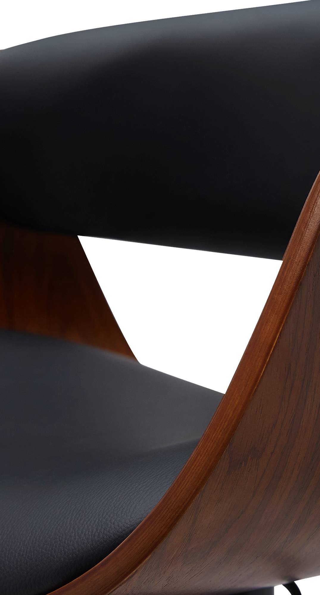 Tabouret de bar Portmore avec Coque en bois assise en similicuir