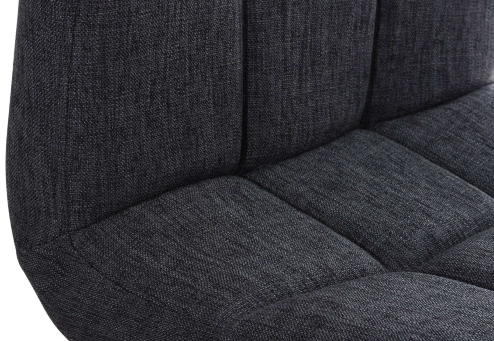 Lot de 2 Tabourets de bar Peru en Tissu Piètement Métal Pivotant et Ajustable