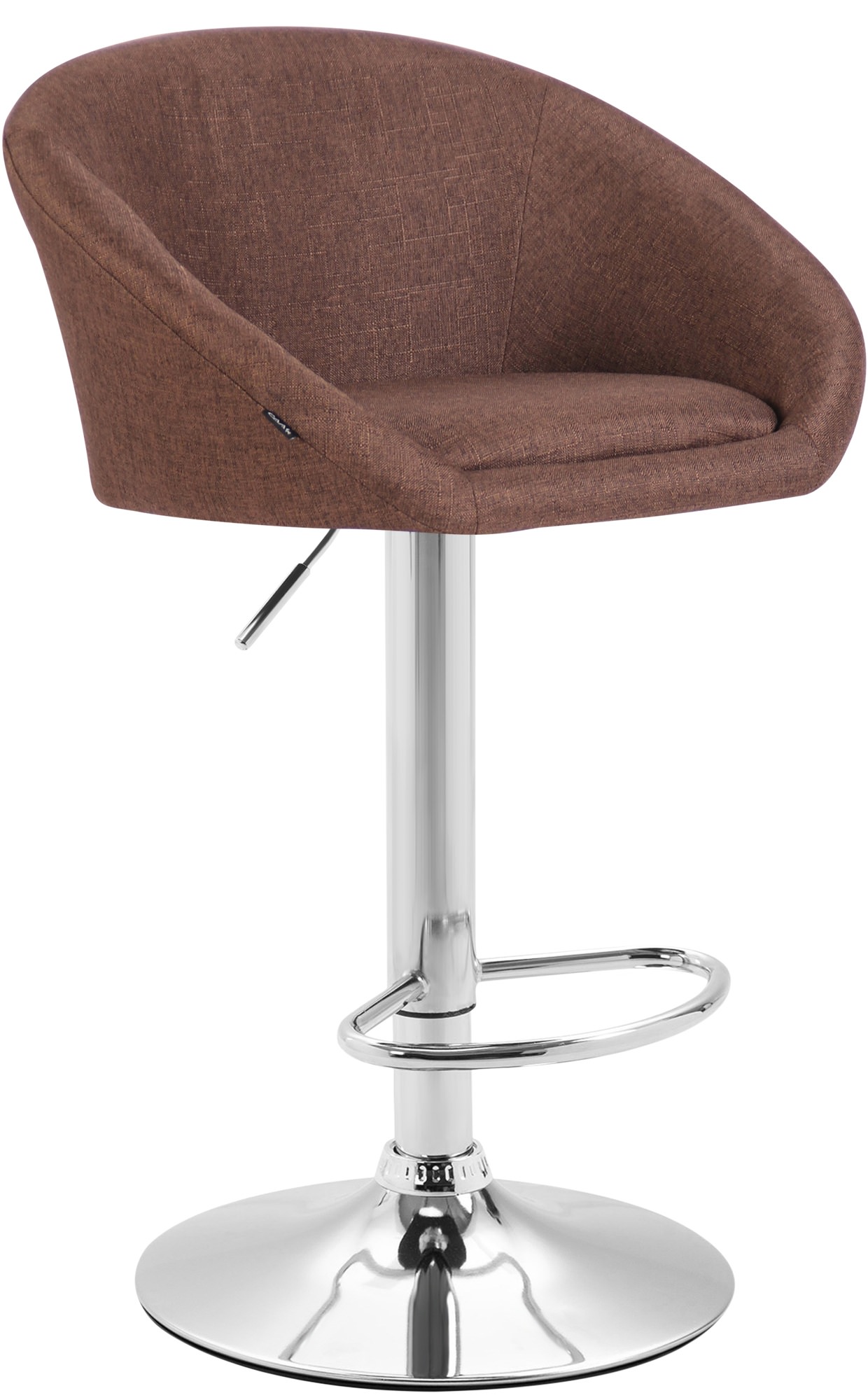 Tabouret de bar Miami V2 en Tissu avec Pied en métal