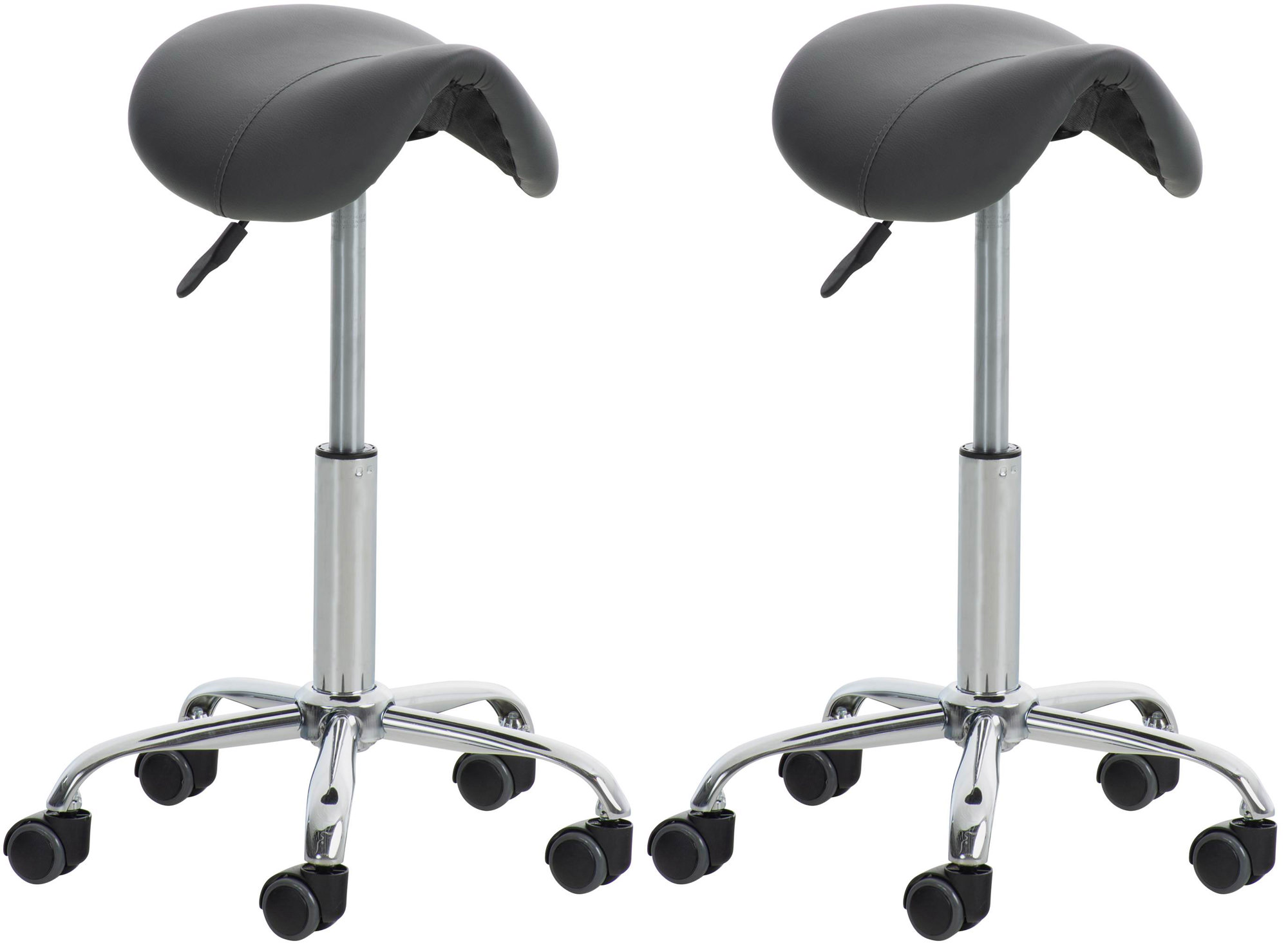Lot de 2 tabourets de travail Reno en similicuir