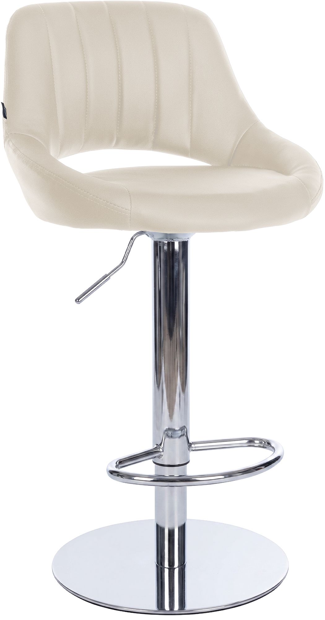 Tabouret de bar Milet avec structure stable chromée